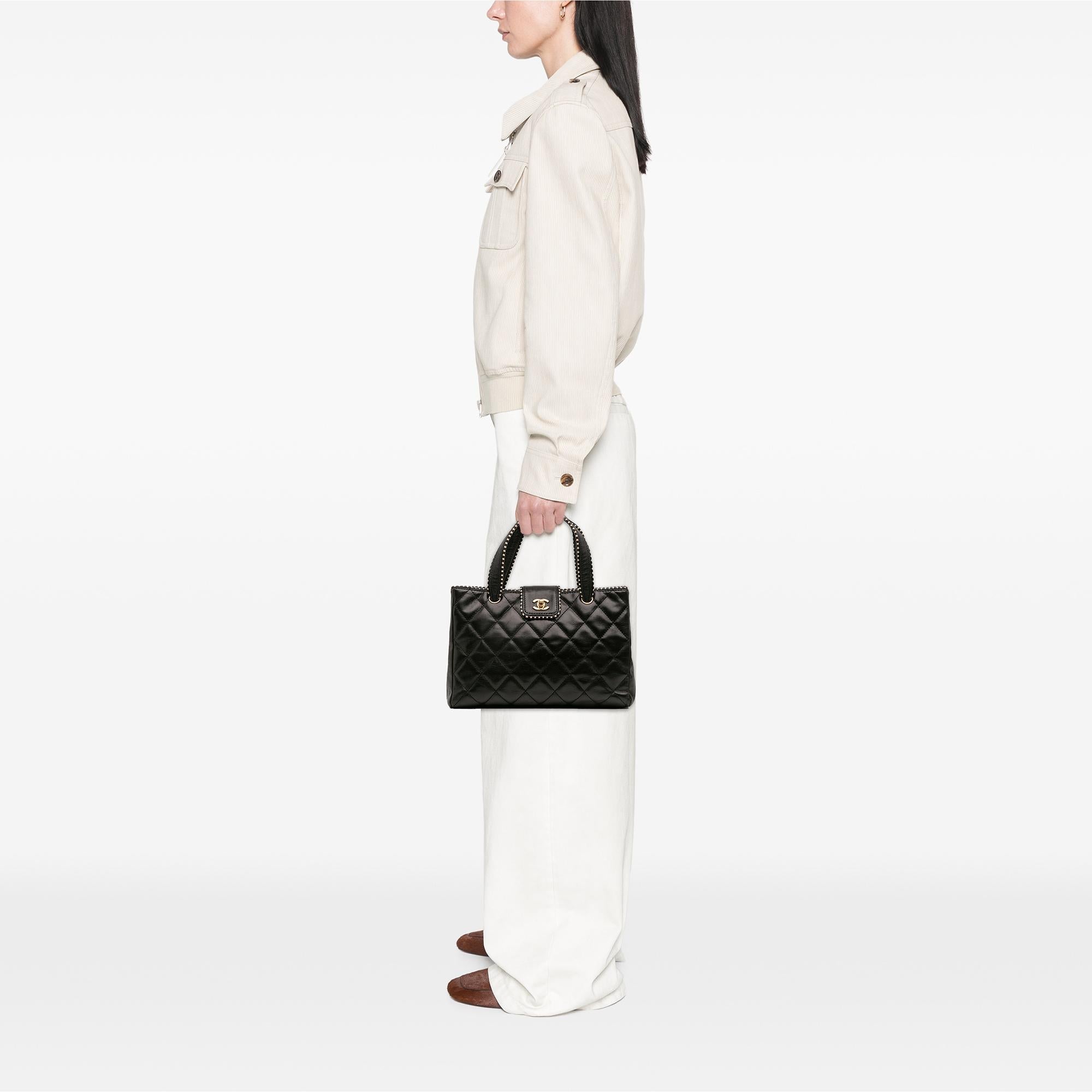 Chanel CC Quilted Lambskin Handbag
