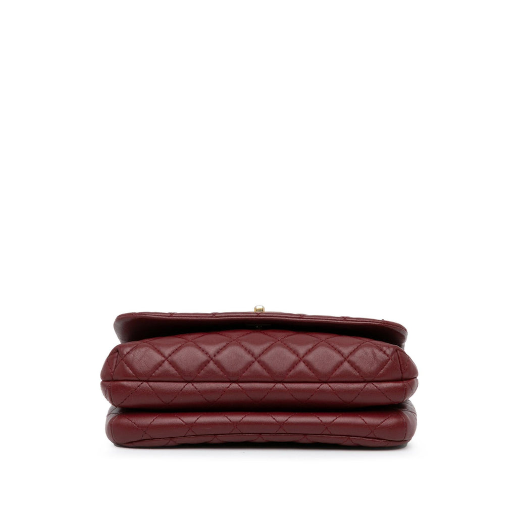 Chanel CC Quilted Lambskin Knock on Wood Satchel (SHG-wiPzxy)