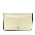 Chanel CC Quilted Lambskin Leather Long Wallet (SHG-5sKFrM)