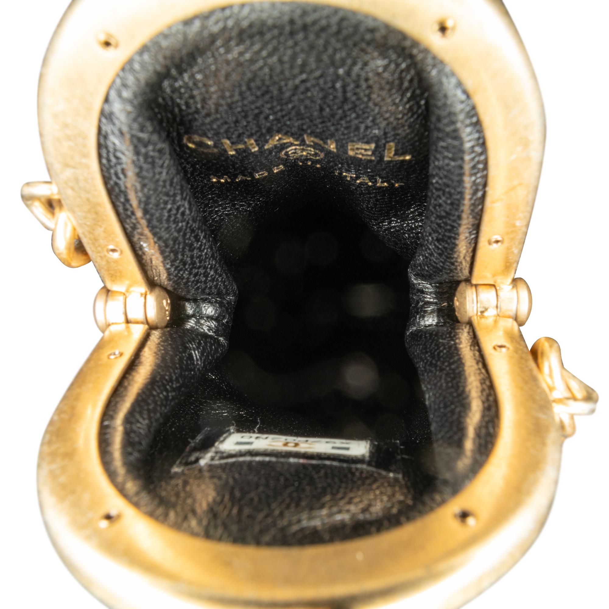 Chanel CC Quilted Lambskin Lipstick Case on Chain