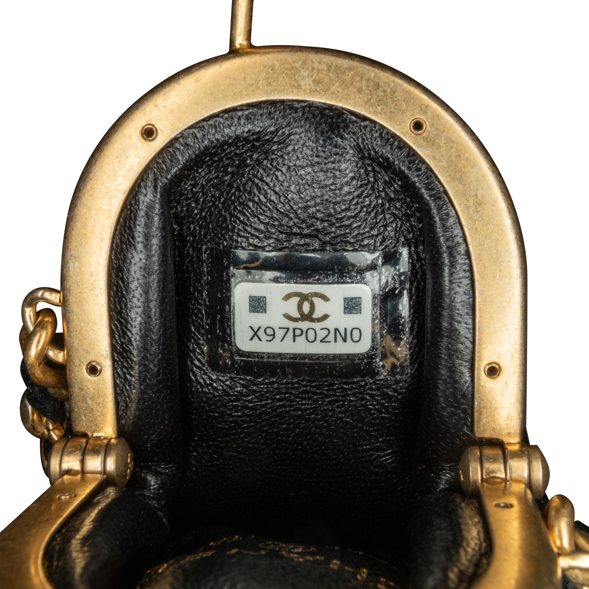 Chanel CC Quilted Lambskin Lipstick Case on Chain