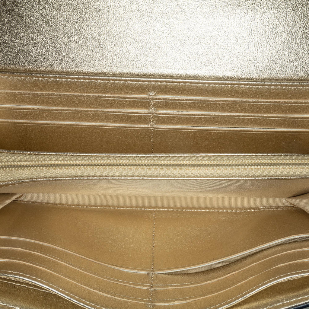 Chanel CC Quilted Lambskin Long Wallet (SHG-UW3ZCy)