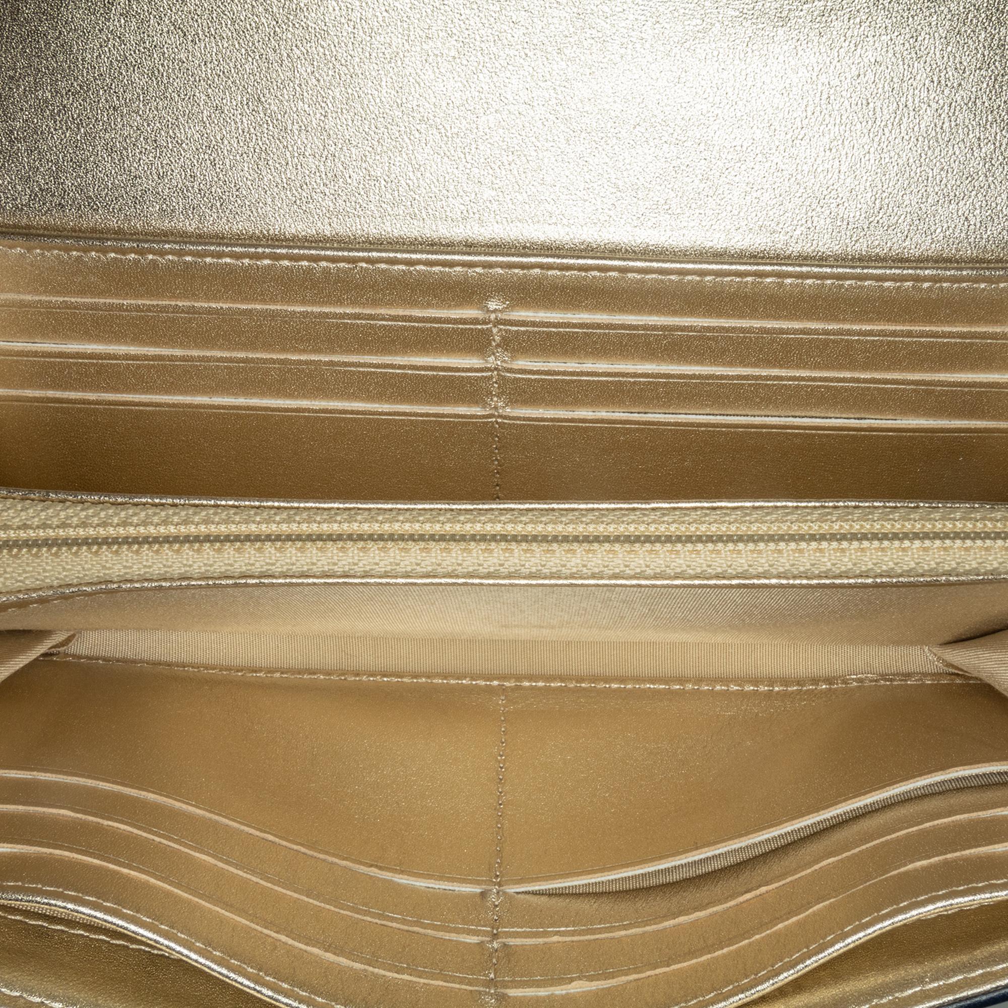 Chanel CC Quilted Lambskin Long Wallet (SHG-UW3ZCy)