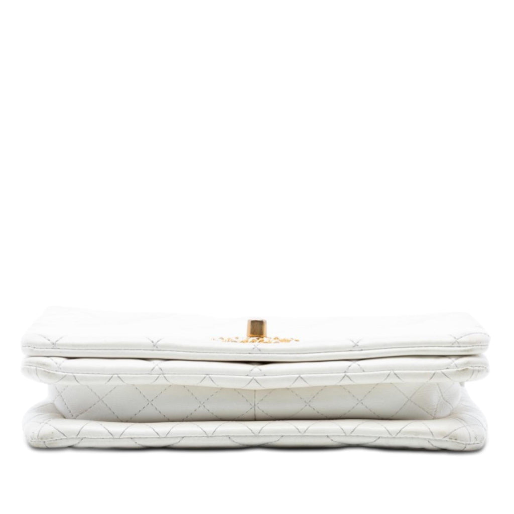 Chanel CC Quilted Lambskin Looping Chain Flap
