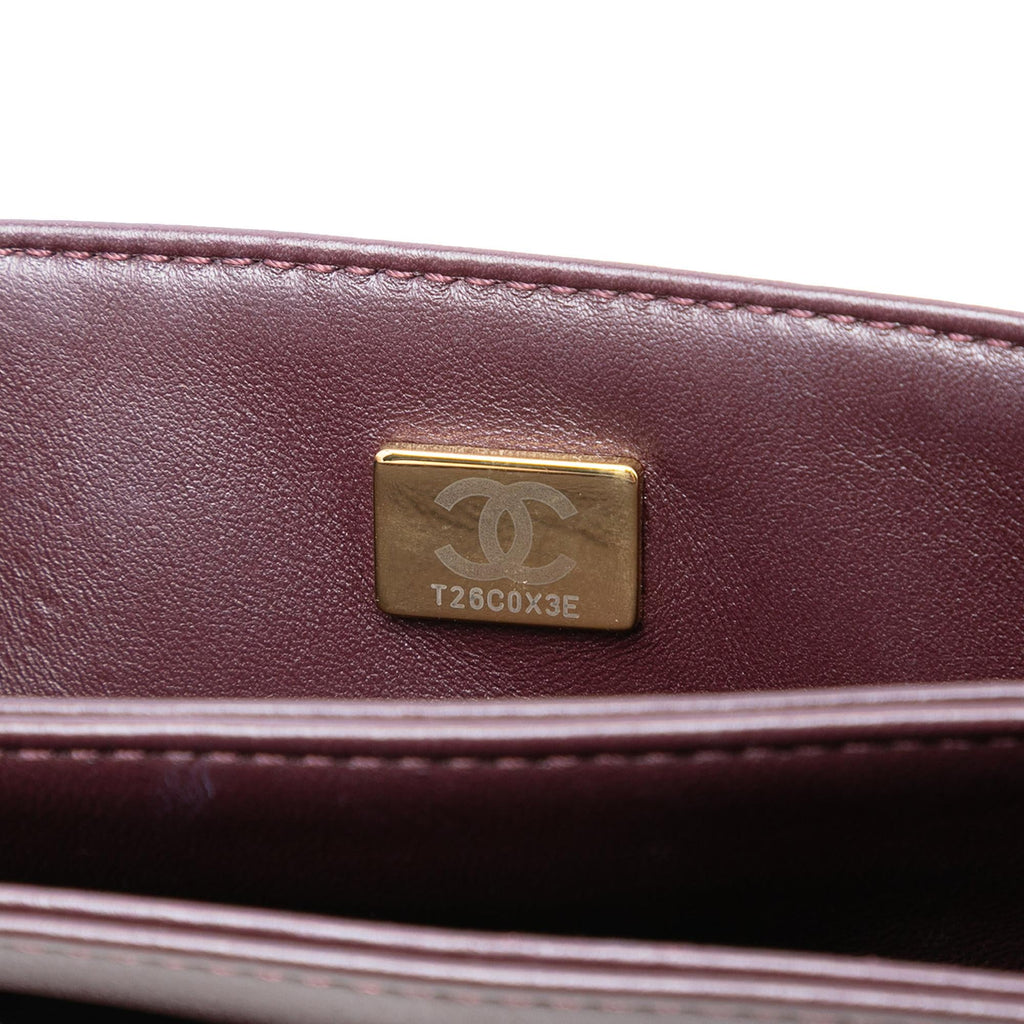 Chanel CC Quilted Lambskin Looping Chain Flap