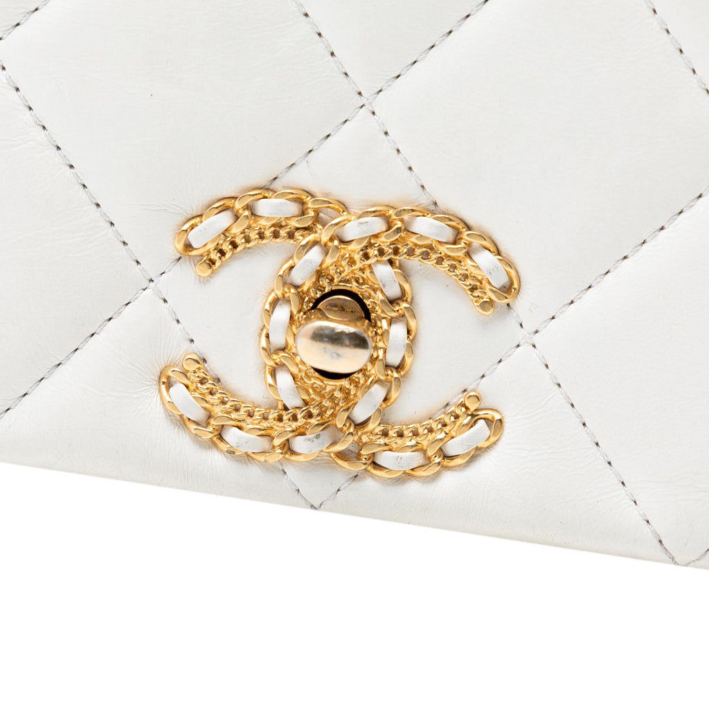 Chanel CC Quilted Lambskin Looping Chain Flap