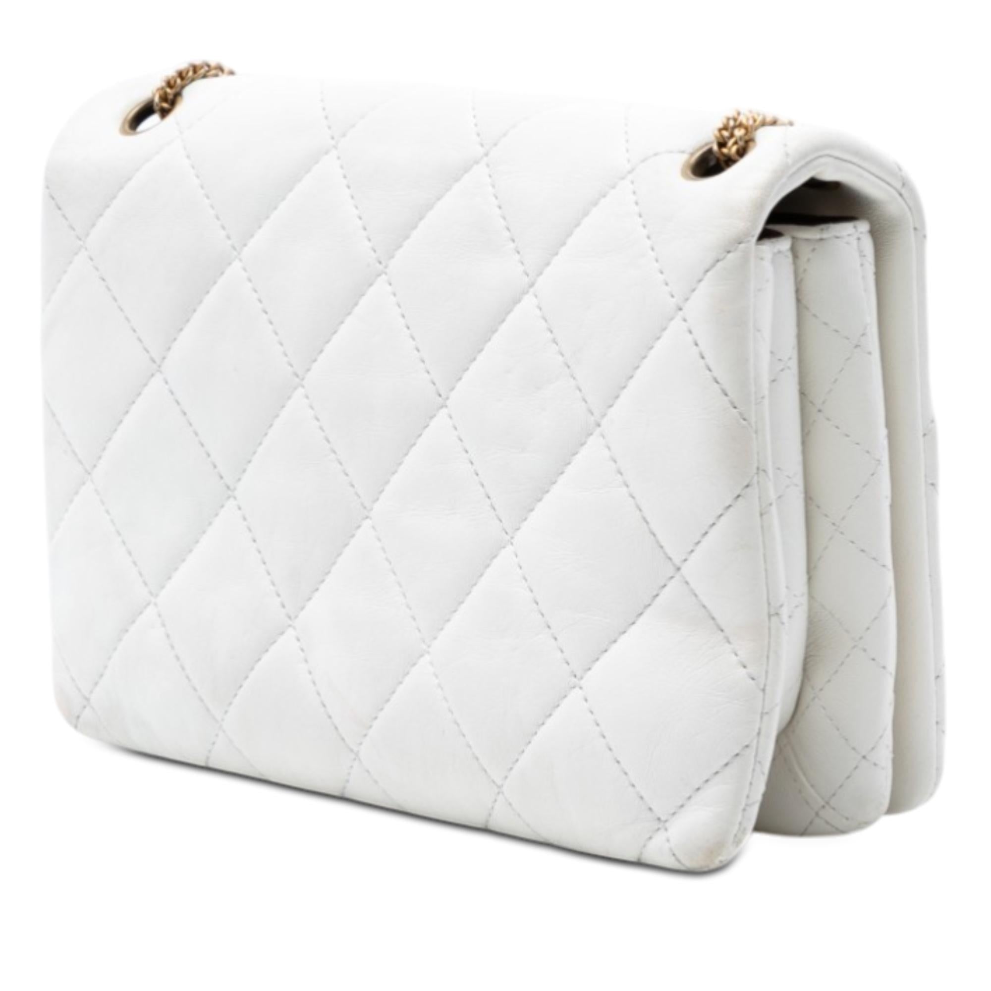 Chanel CC Quilted Lambskin Looping Chain Flap
