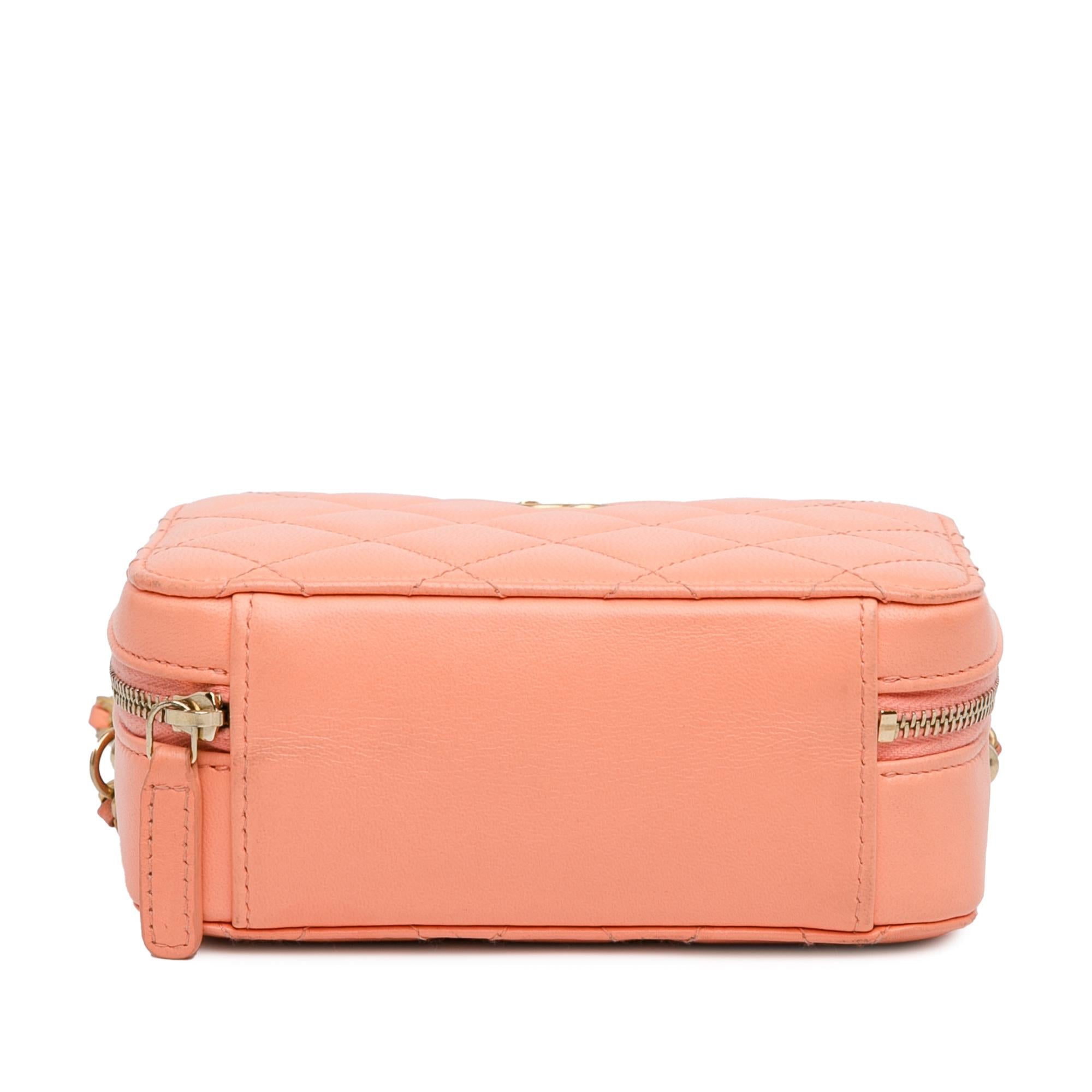 Chanel CC Quilted Lambskin Pearl Crush Camera Bag