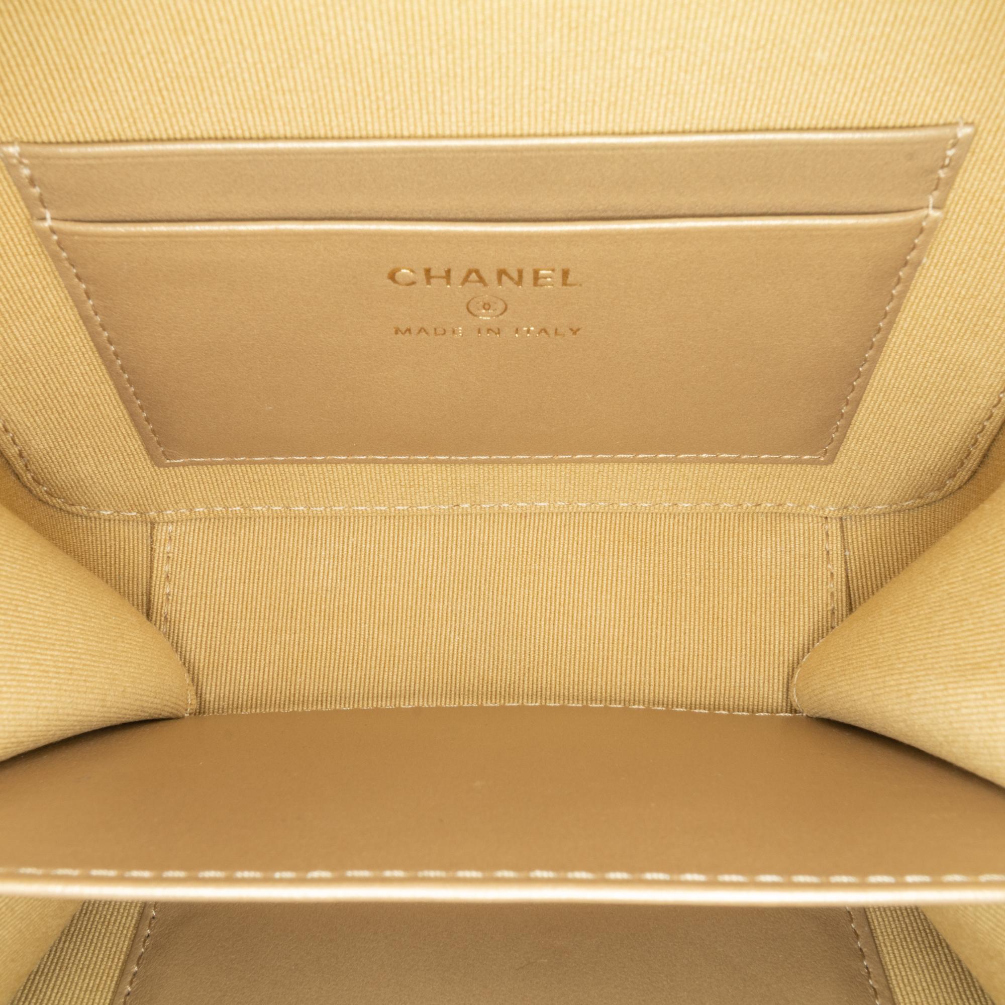 Chanel CC Quilted Lambskin Pearl Crush Camera Bag