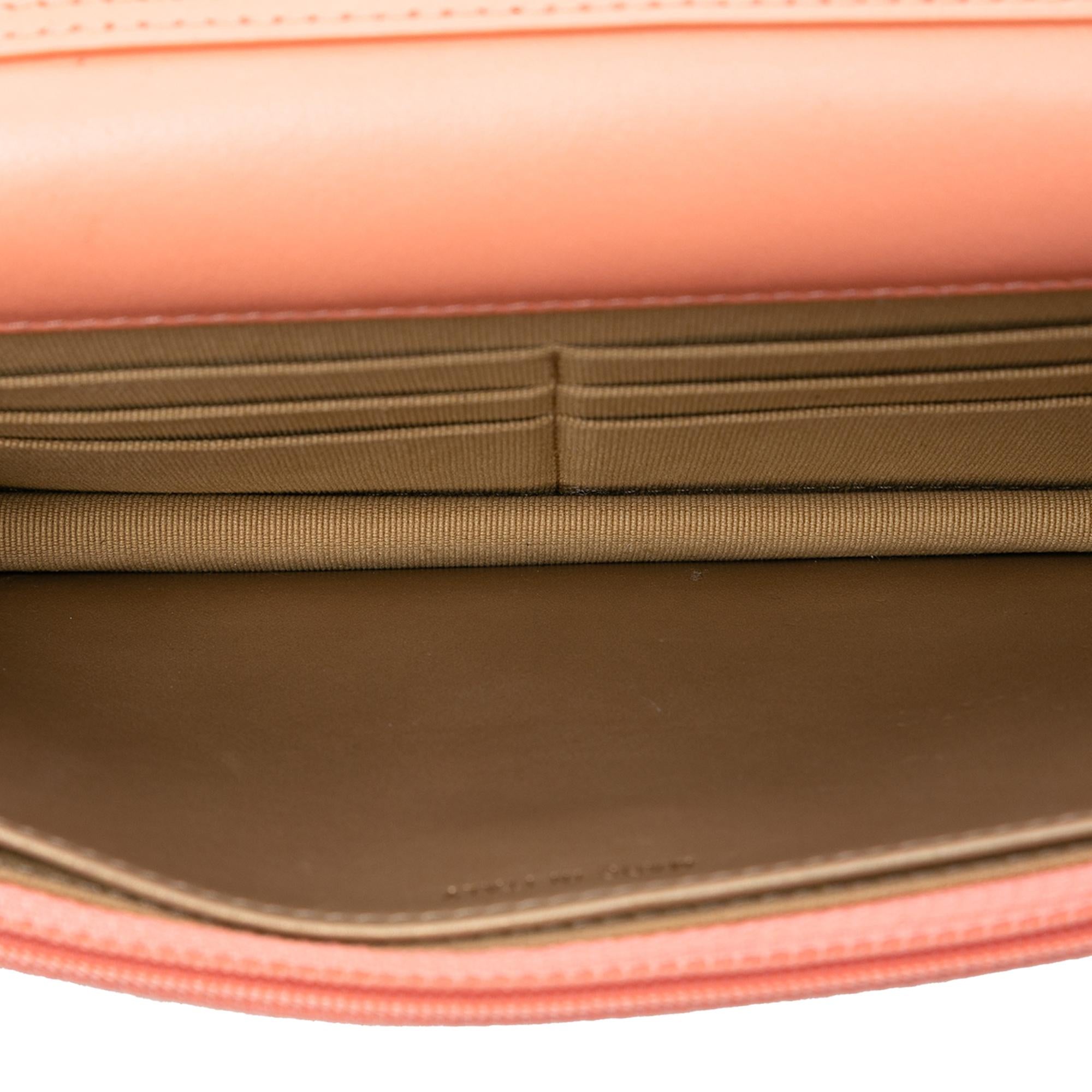 Chanel CC Quilted Lambskin Pearl Crush Wallet On Chain