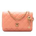 Chanel CC Quilted Lambskin Pearl Crush Wallet On Chain