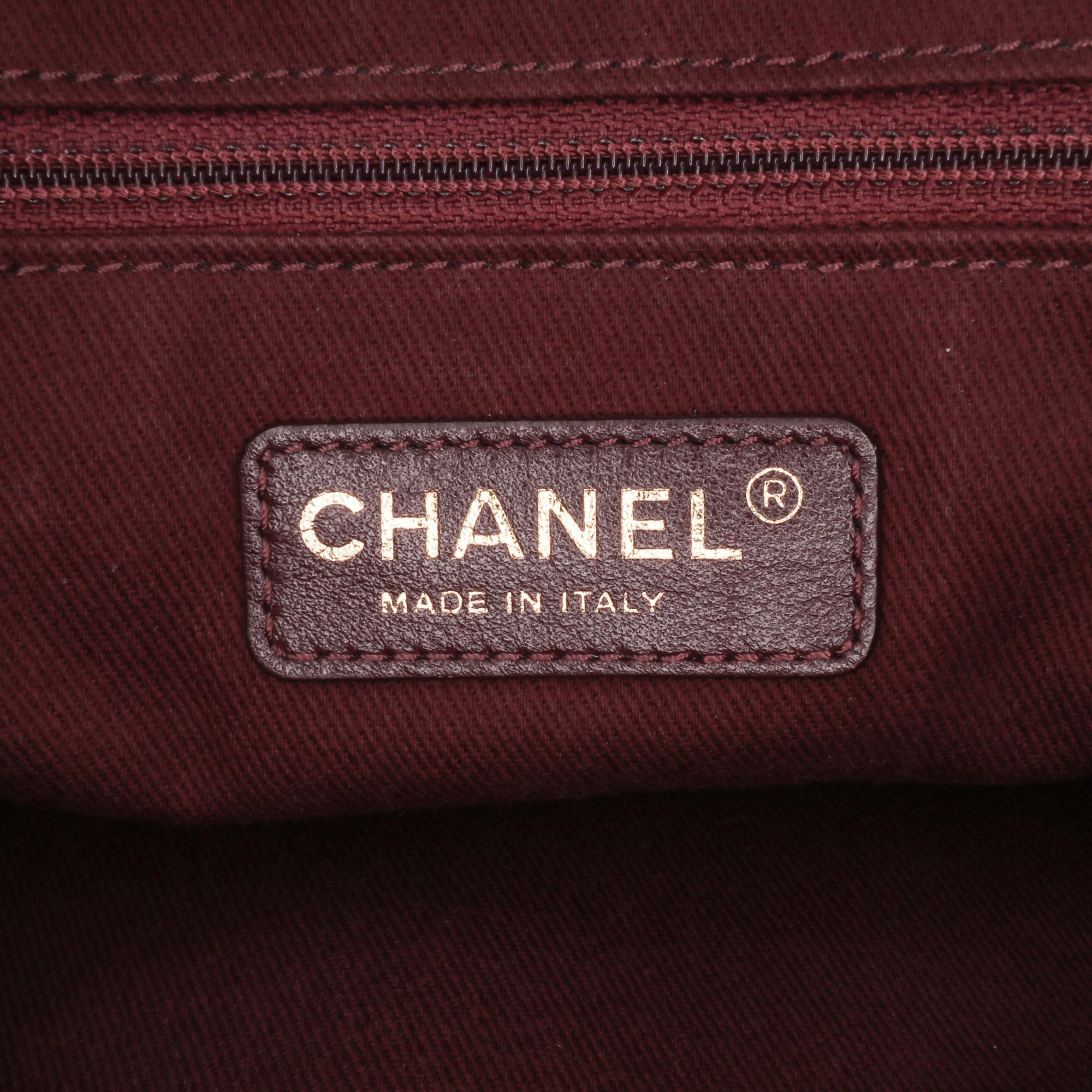 Chanel CC Quilted Lambskin Pin Tuck Tote