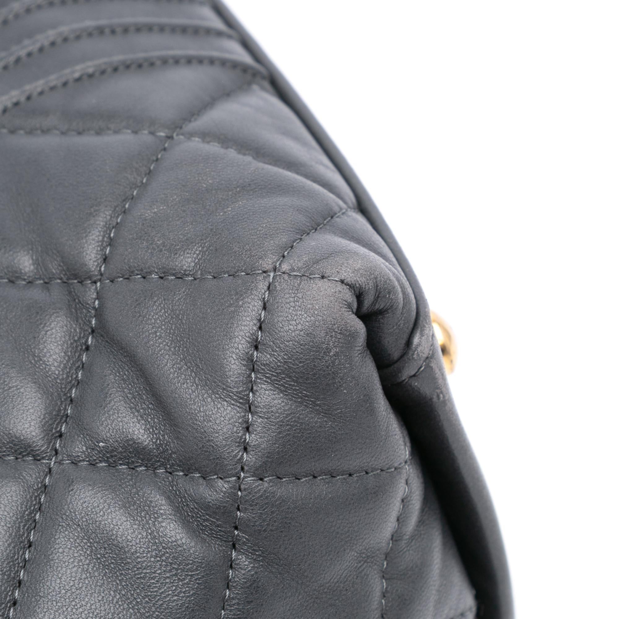 Chanel CC Quilted Lambskin Pin Tuck Tote
