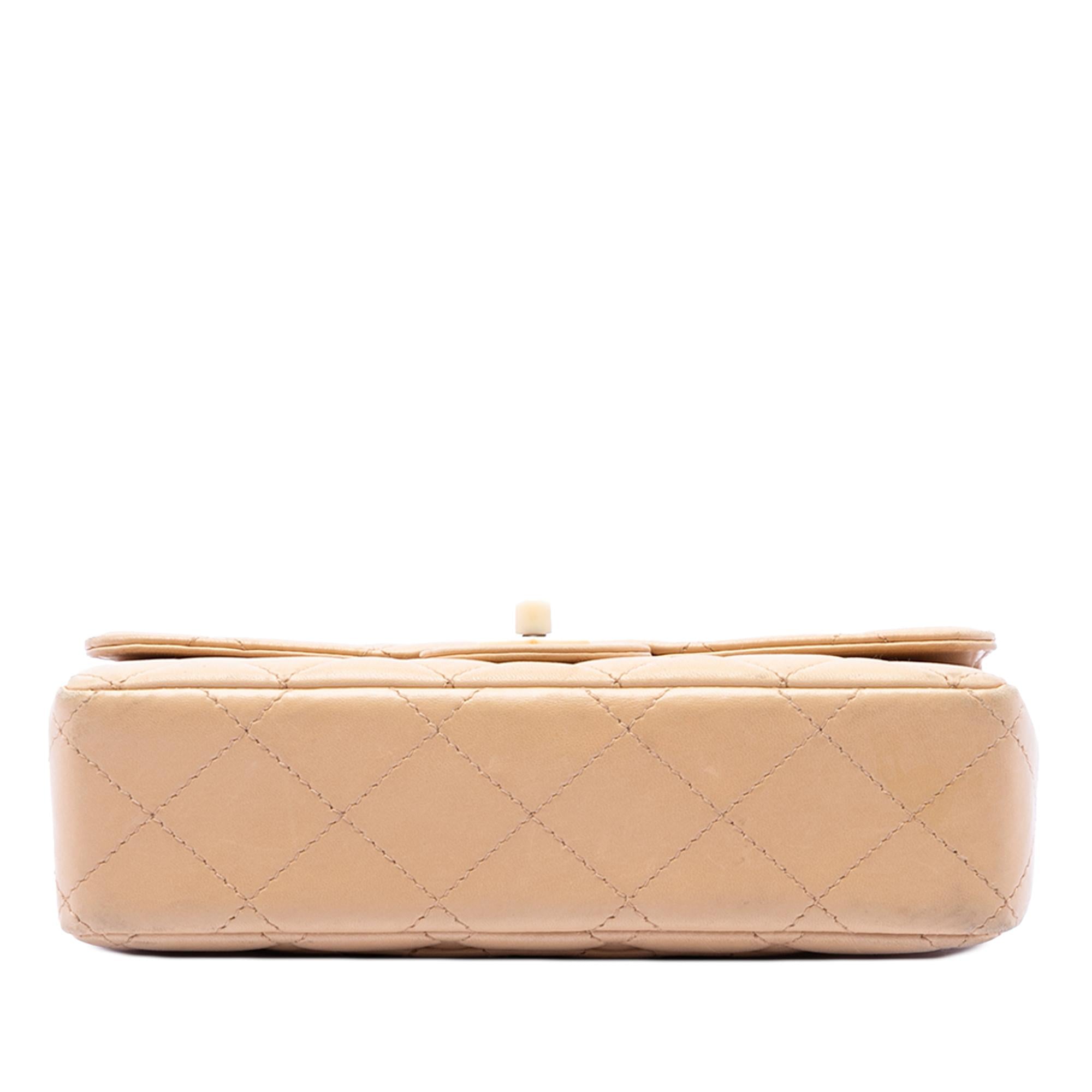 Chanel CC Quilted Lambskin Resin Chain Single Flap