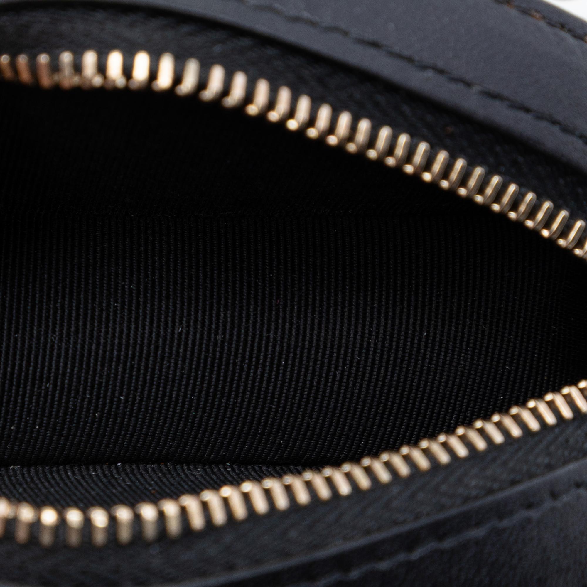 Chanel CC Quilted Lambskin Round Chain Around Clutch With Chain