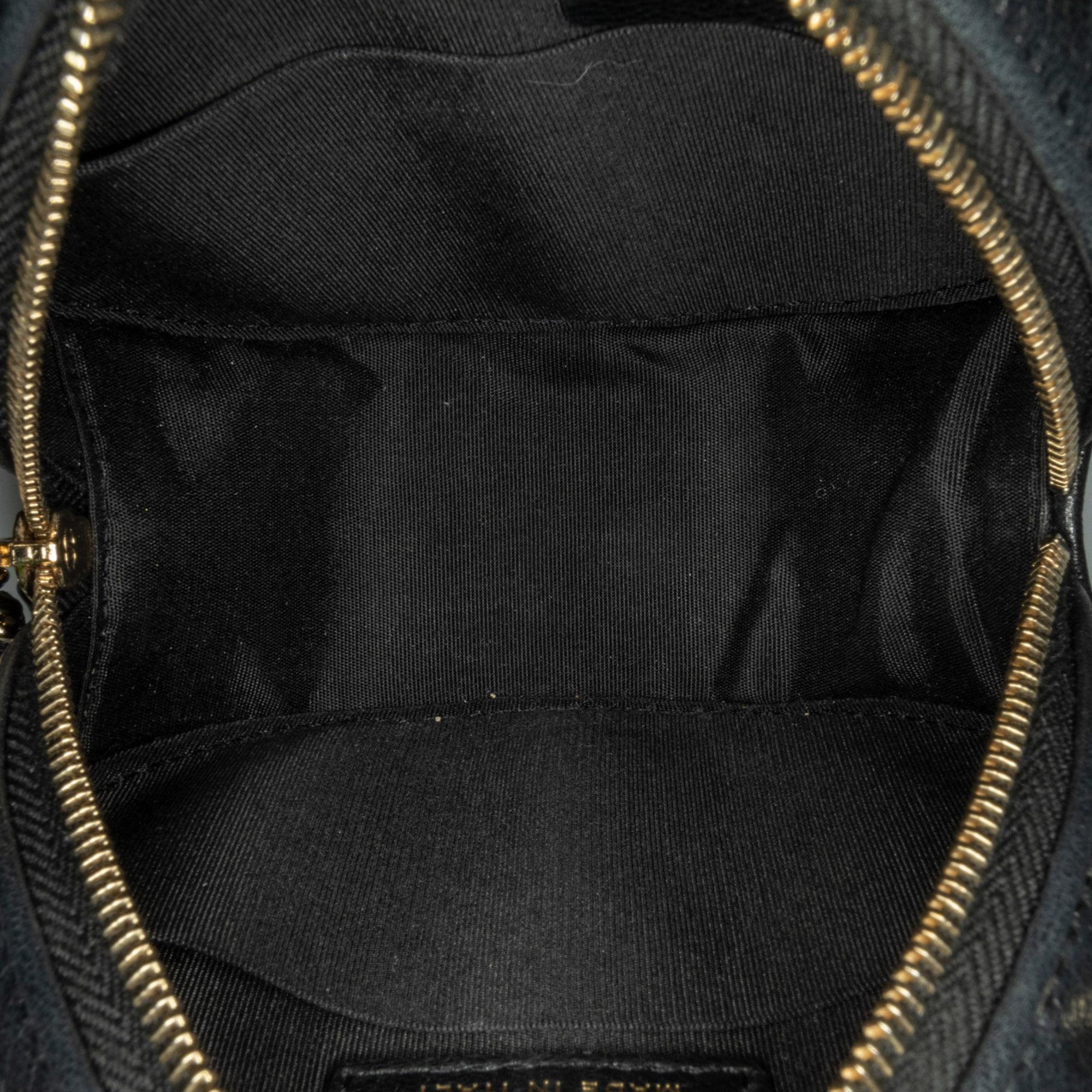 Chanel CC Quilted Lambskin Round Clutch with Chain