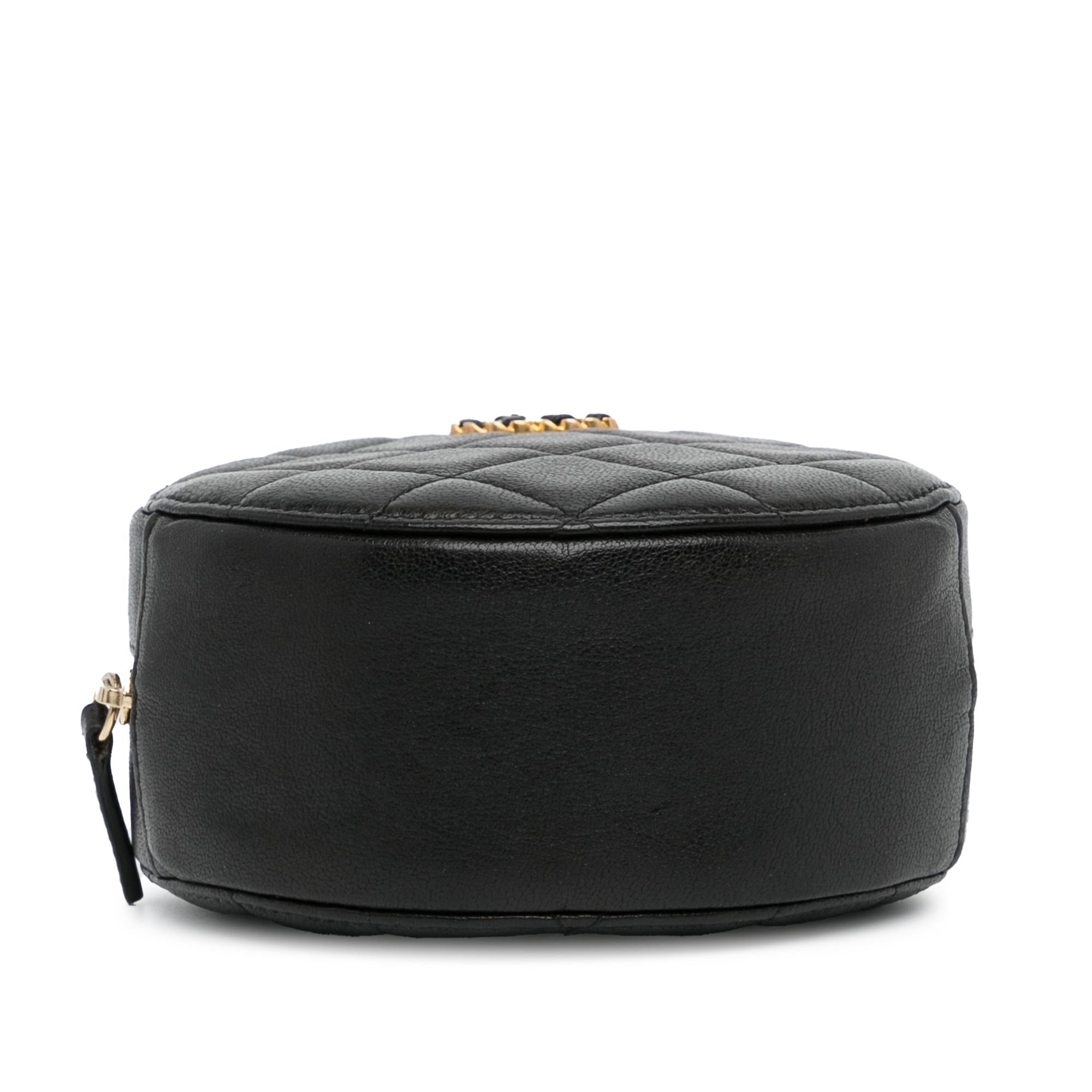 Chanel CC Quilted Lambskin Round Crossbody (SHG-33ZDhg)