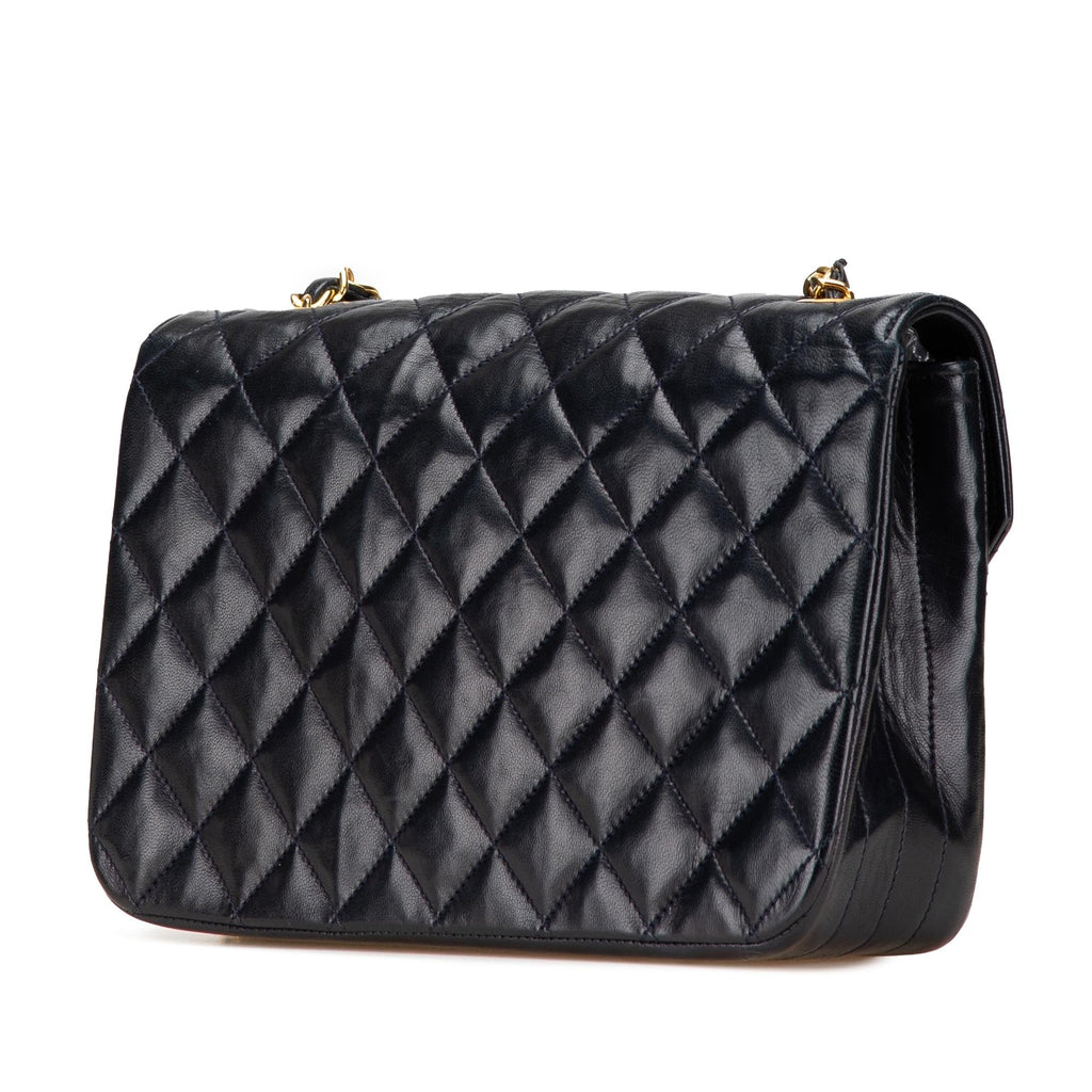 Chanel CC Quilted Lambskin Round Flap