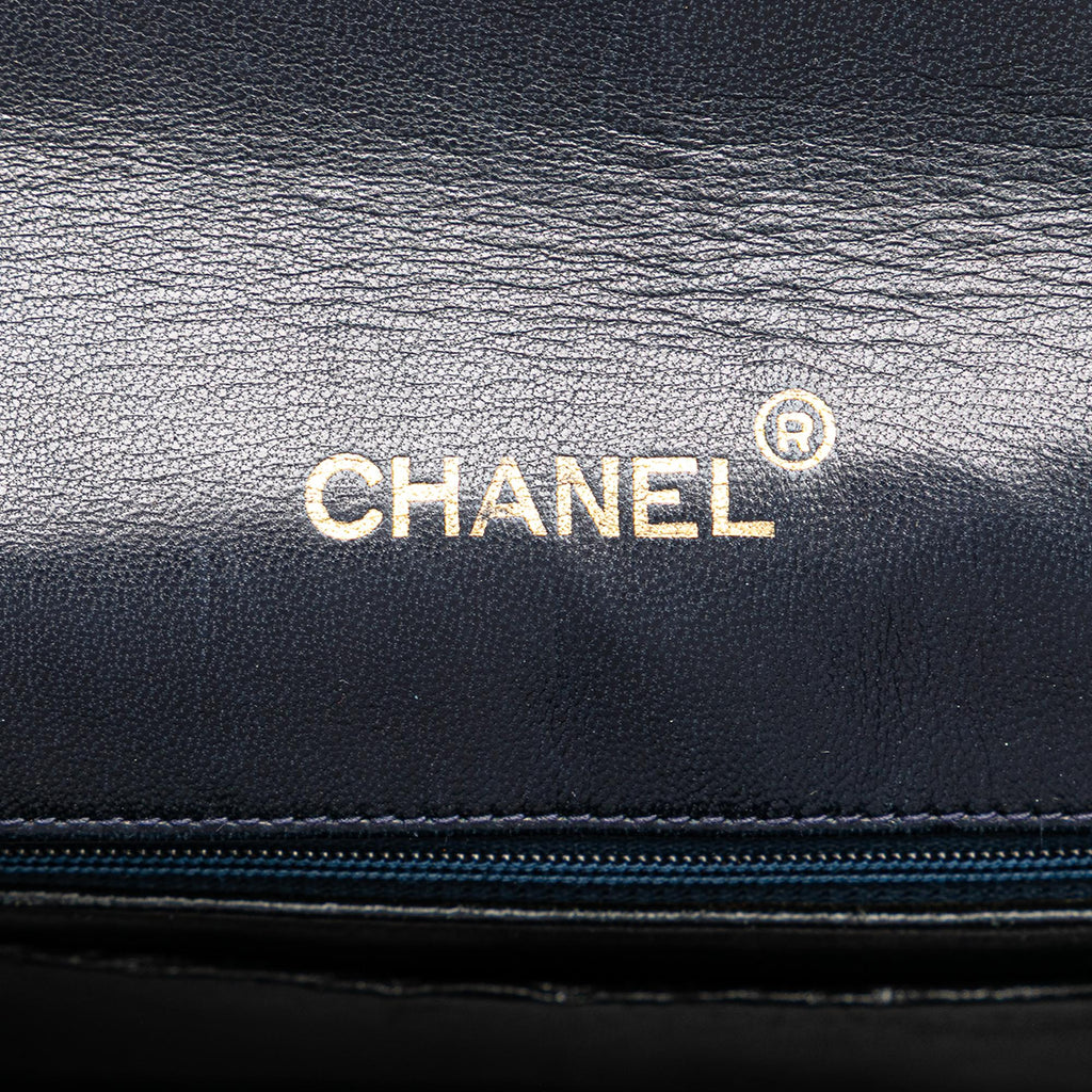 Chanel CC Quilted Lambskin Round Flap