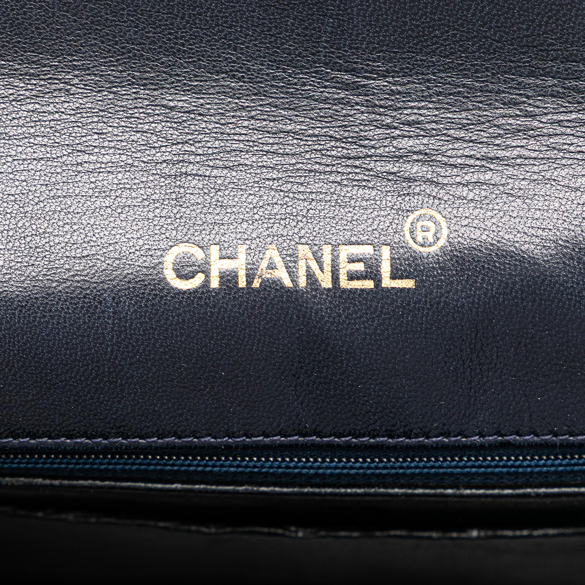 Chanel CC Quilted Lambskin Round Flap
