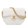 Chanel CC Quilted Lambskin Round Moon Messenger Flap (SHG-ZHZyok)
