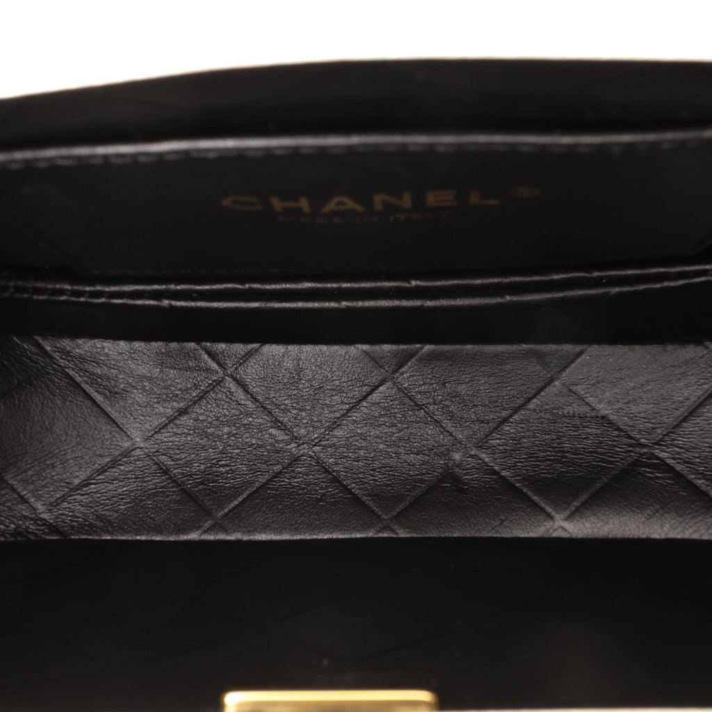 Chanel CC Quilted Lambskin Round Moon Messenger Flap