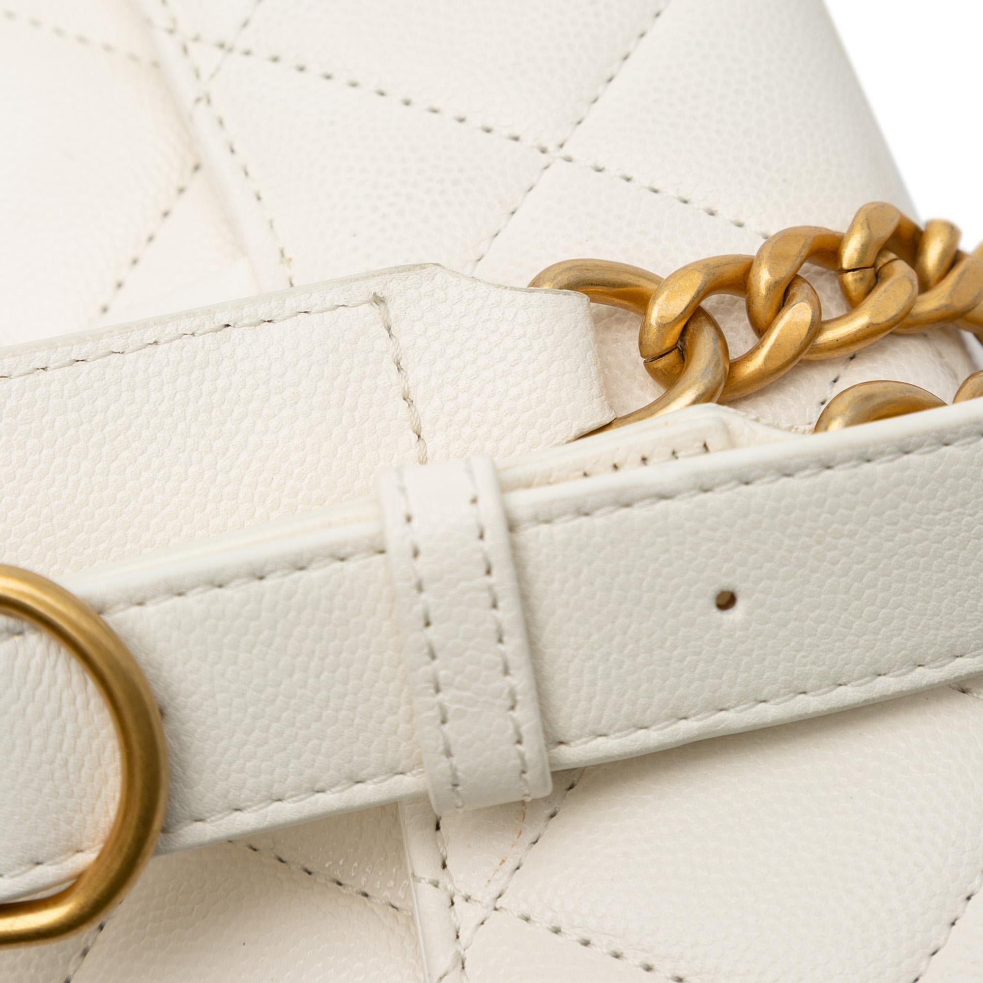 Chanel CC Quilted Lambskin Round Moon Messenger Flap