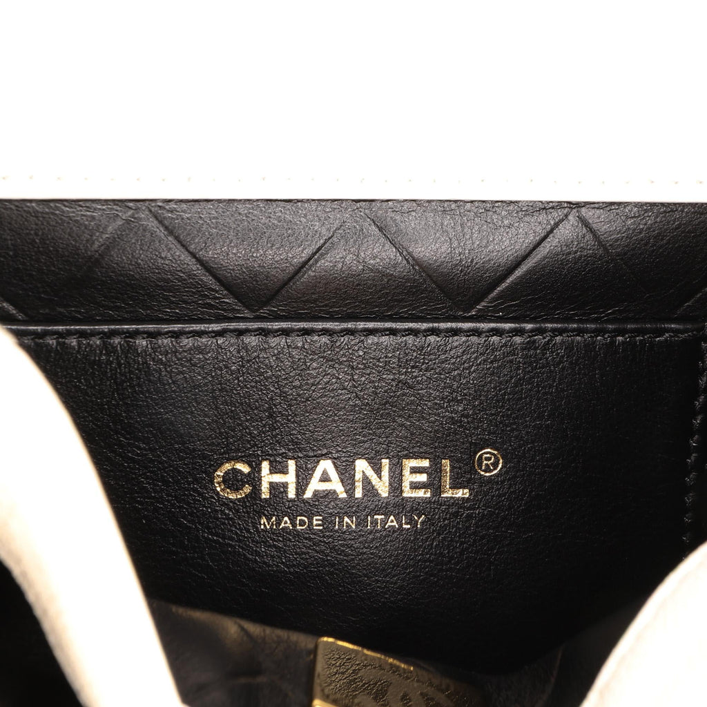 Chanel CC Quilted Lambskin Round Moon Messenger Flap