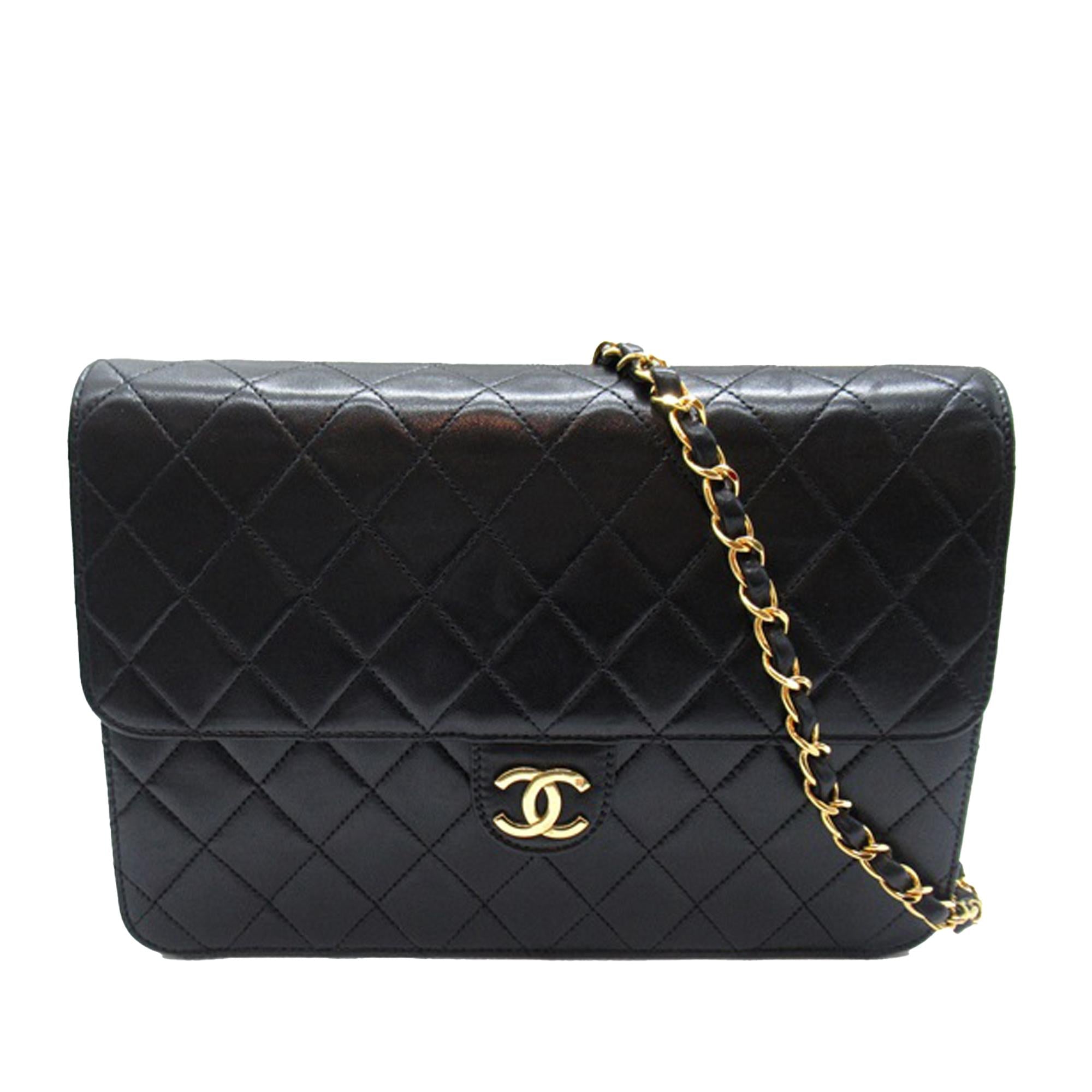 Chanel CC Quilted Lambskin Single Flap (SHG-iO4bfz)