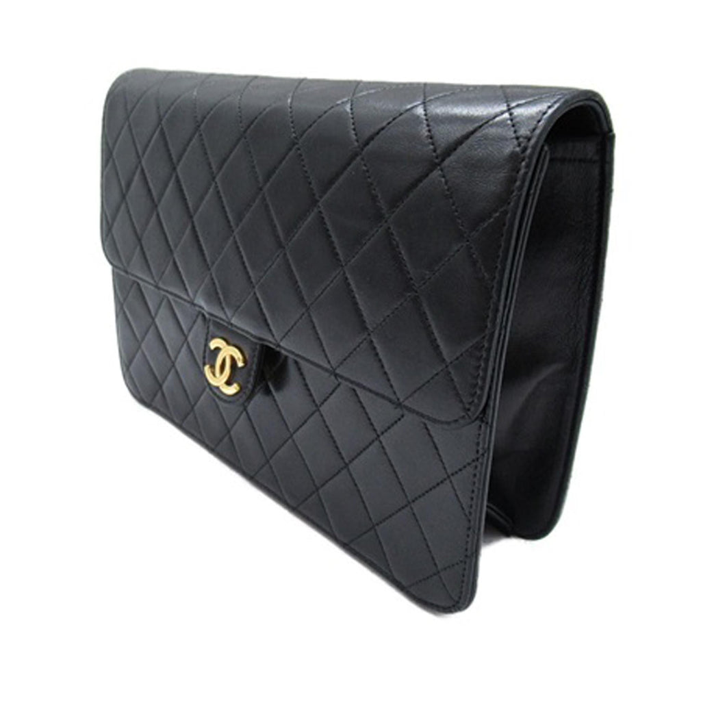 Chanel CC Quilted Lambskin Single Flap (SHG-iO4bfz)