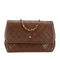 Chanel CC Quilted Lambskin Single Flap (SHG-giVobi)