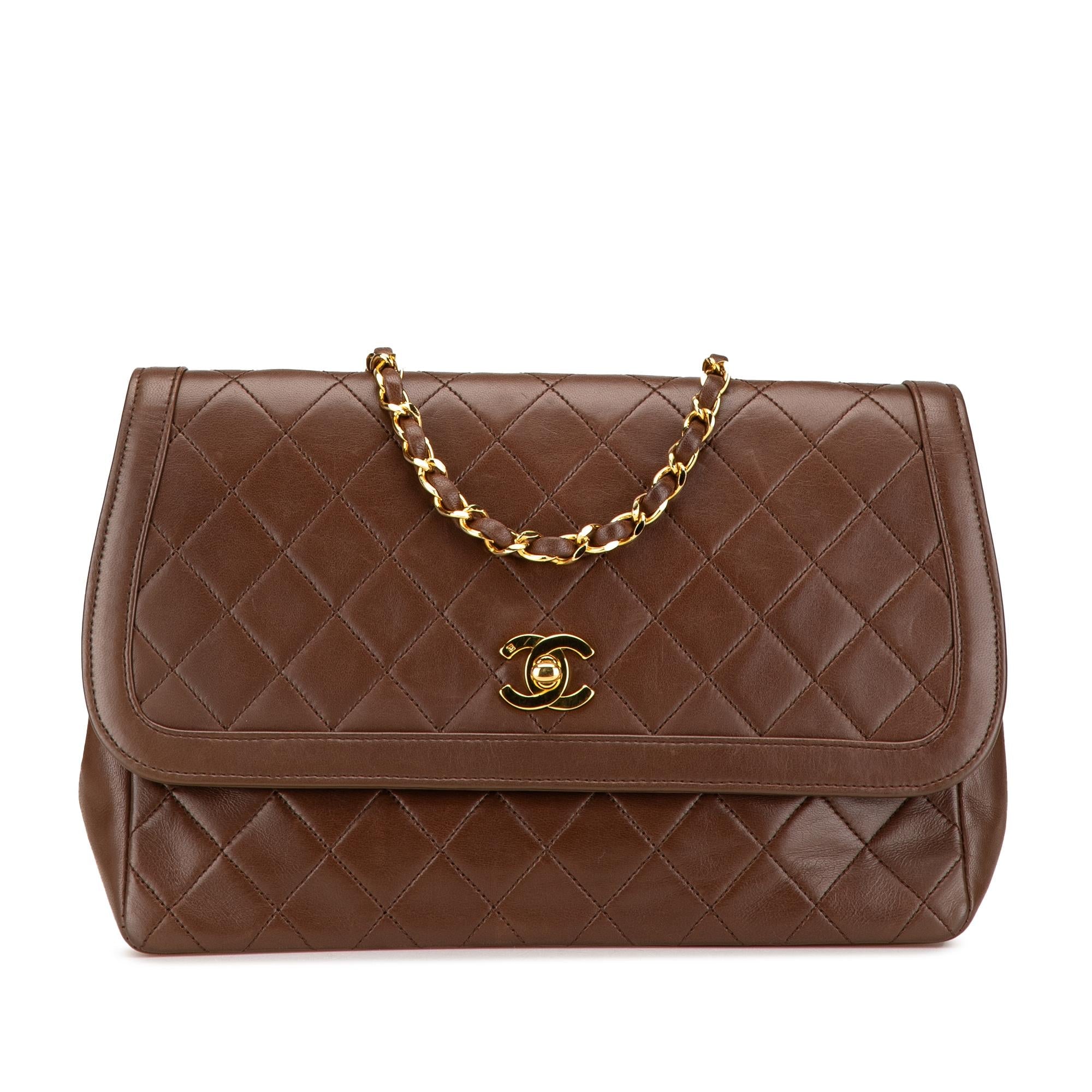 Chanel CC Quilted Lambskin Single Flap (SHG-giVobi)