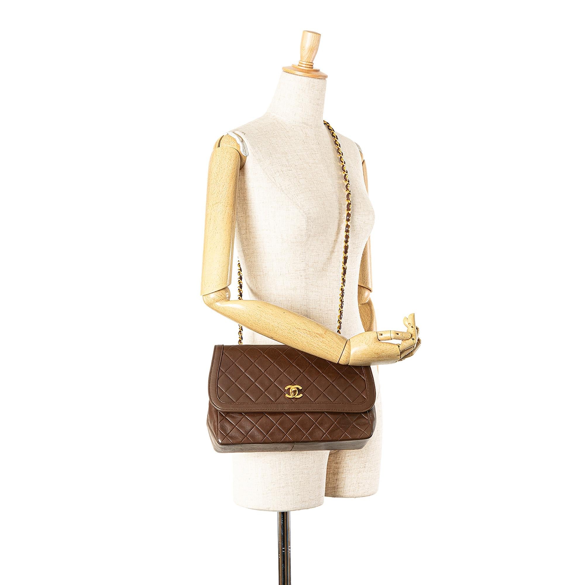 Chanel CC Quilted Lambskin Single Flap (SHG-giVobi)
