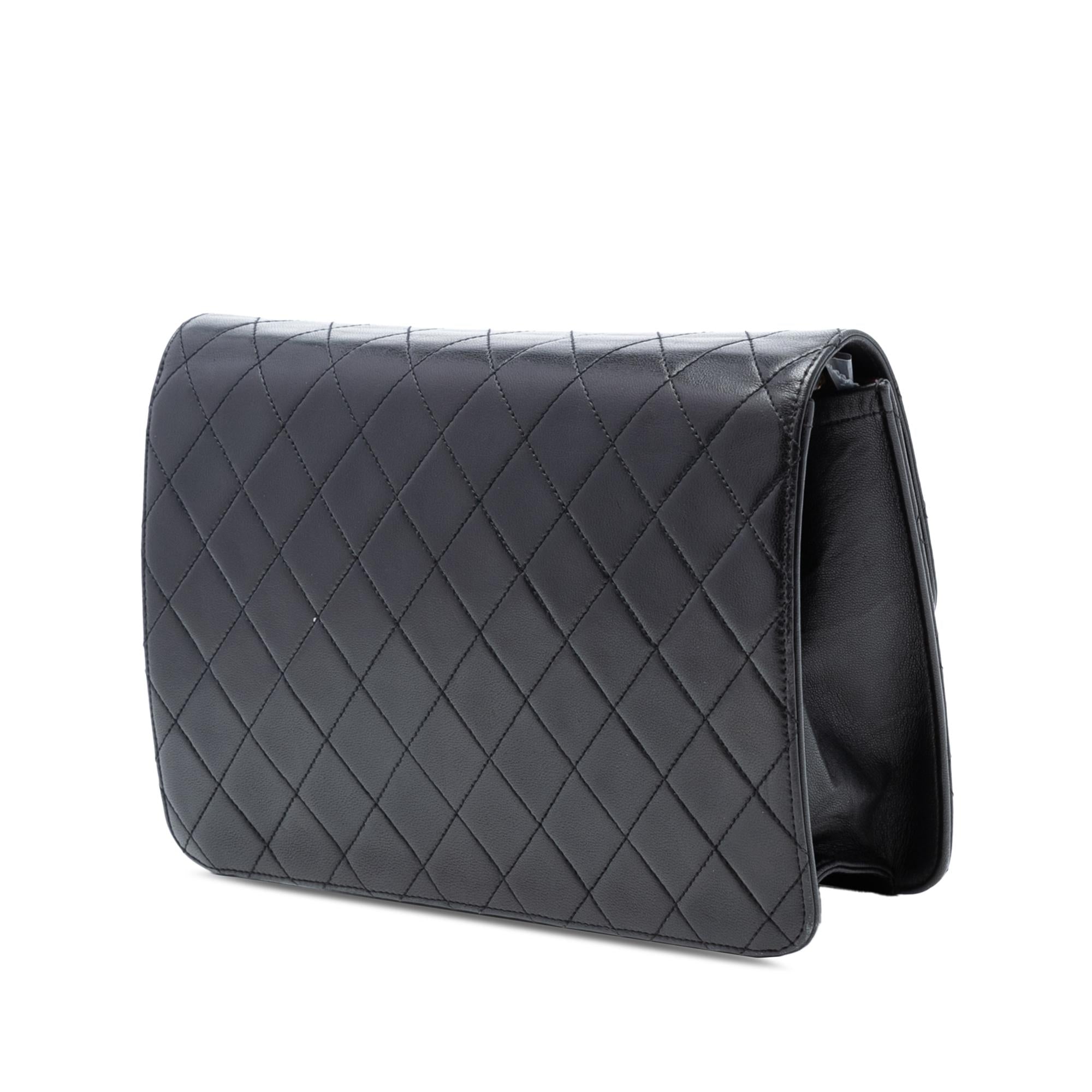 Chanel CC Quilted Lambskin Single Flap