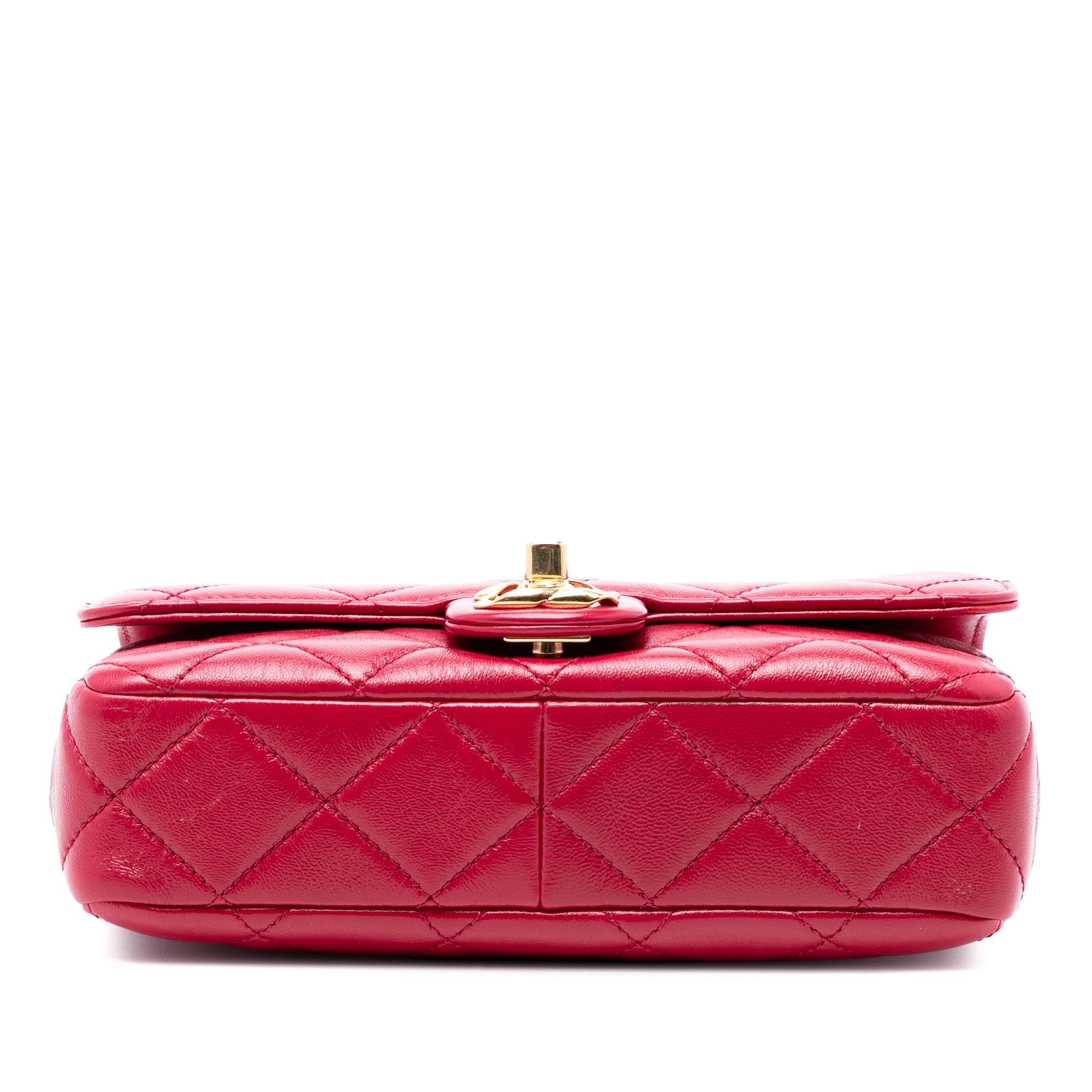 Chanel CC Quilted Lambskin Single Flap