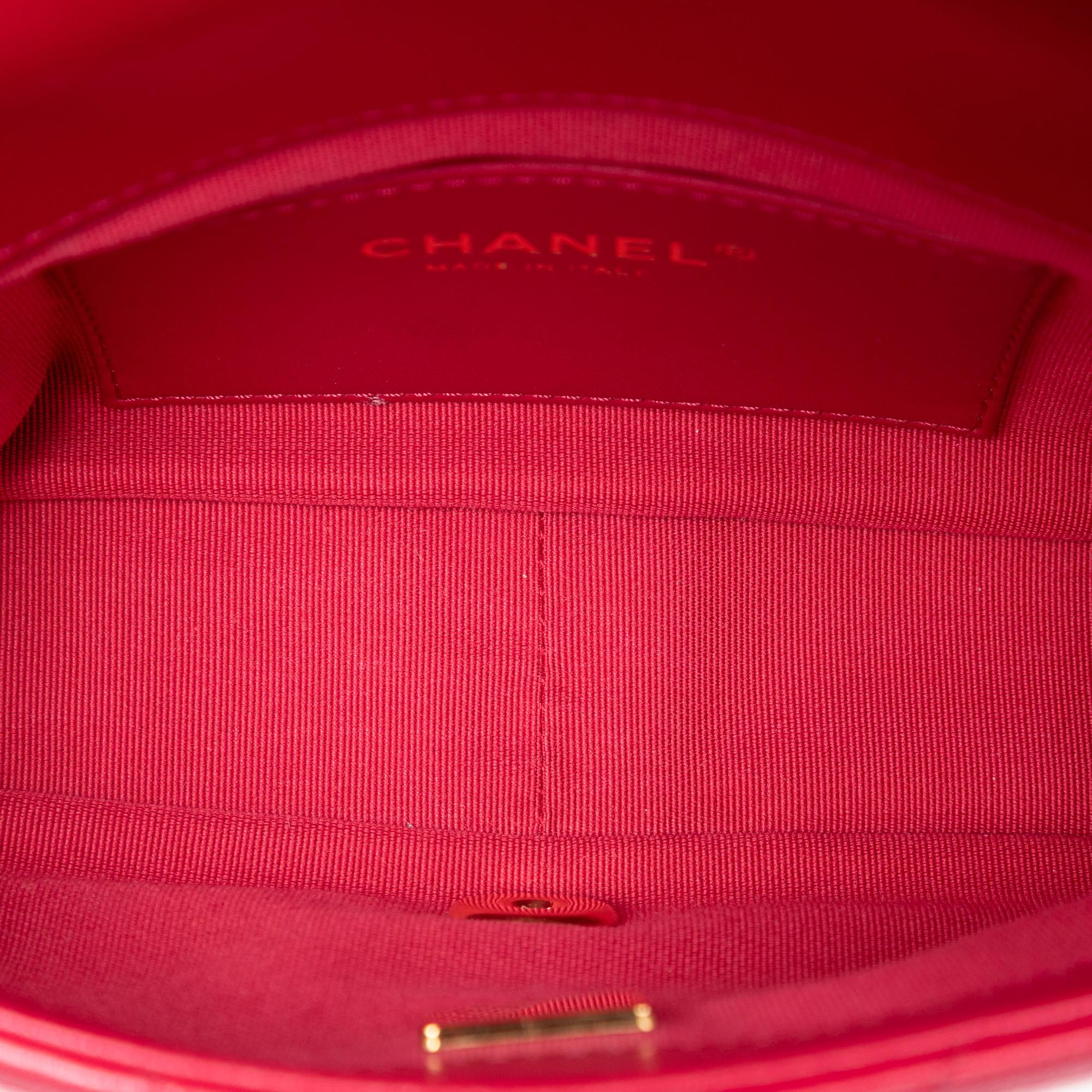 Chanel CC Quilted Lambskin Single Flap