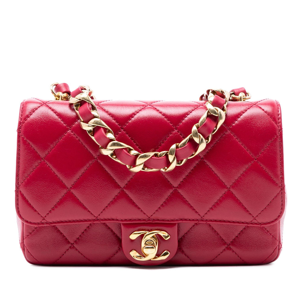 Chanel CC Quilted Lambskin Single Flap