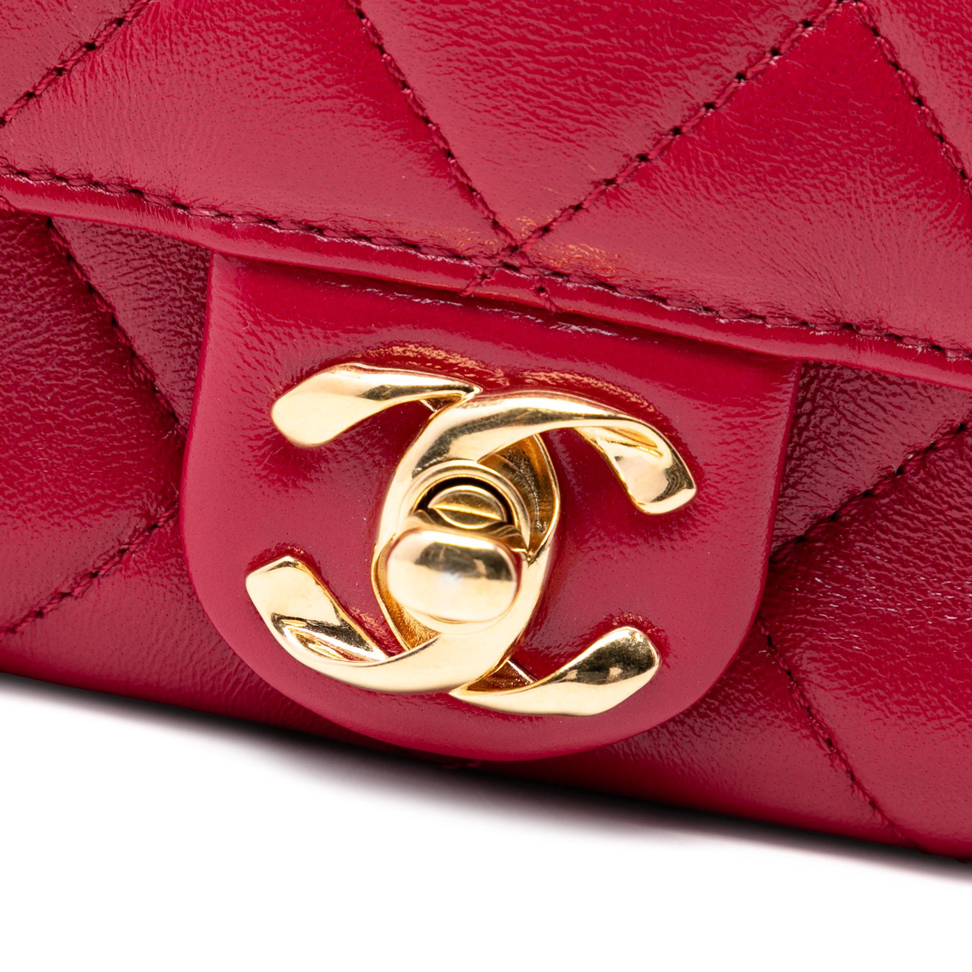 Chanel CC Quilted Lambskin Single Flap