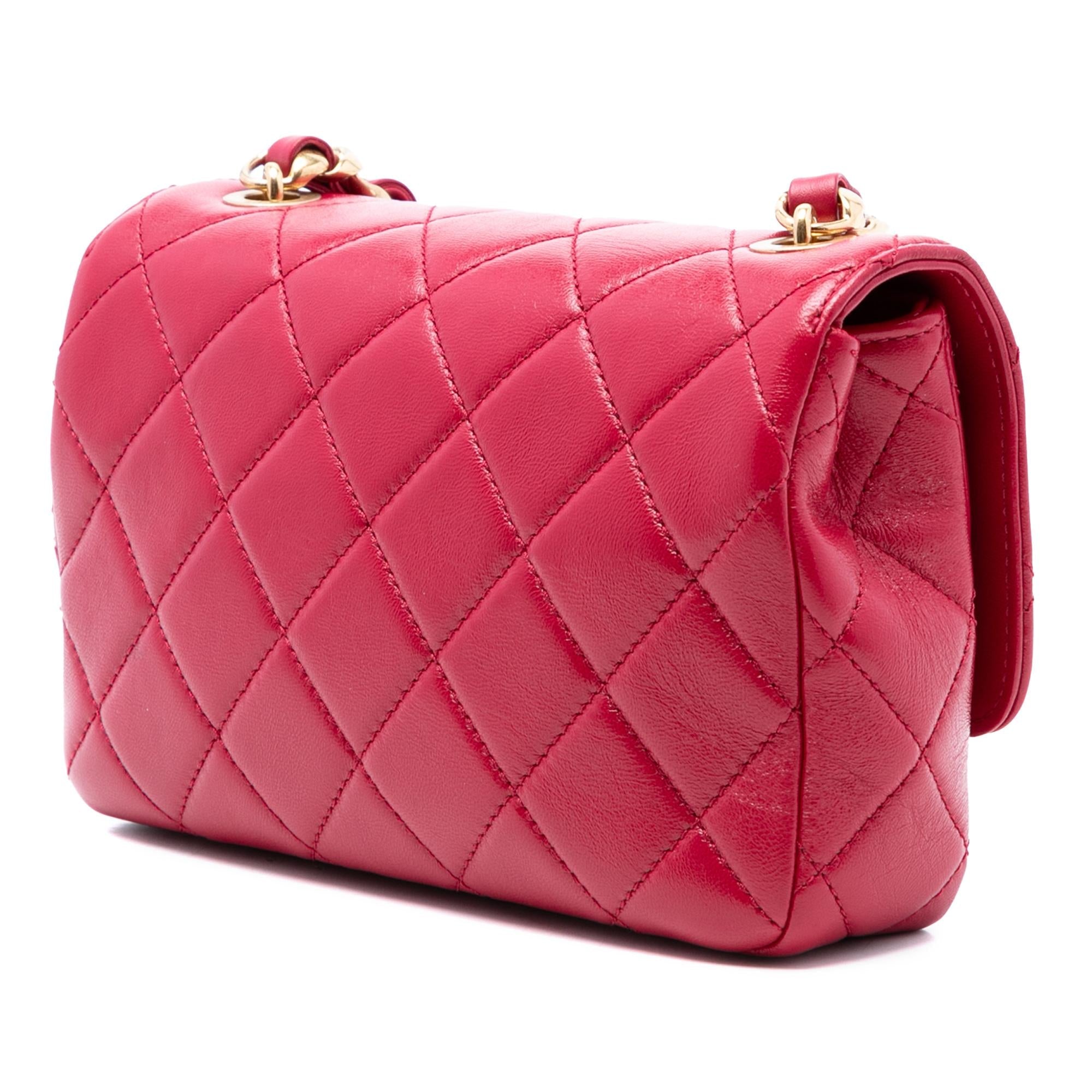 Chanel CC Quilted Lambskin Single Flap