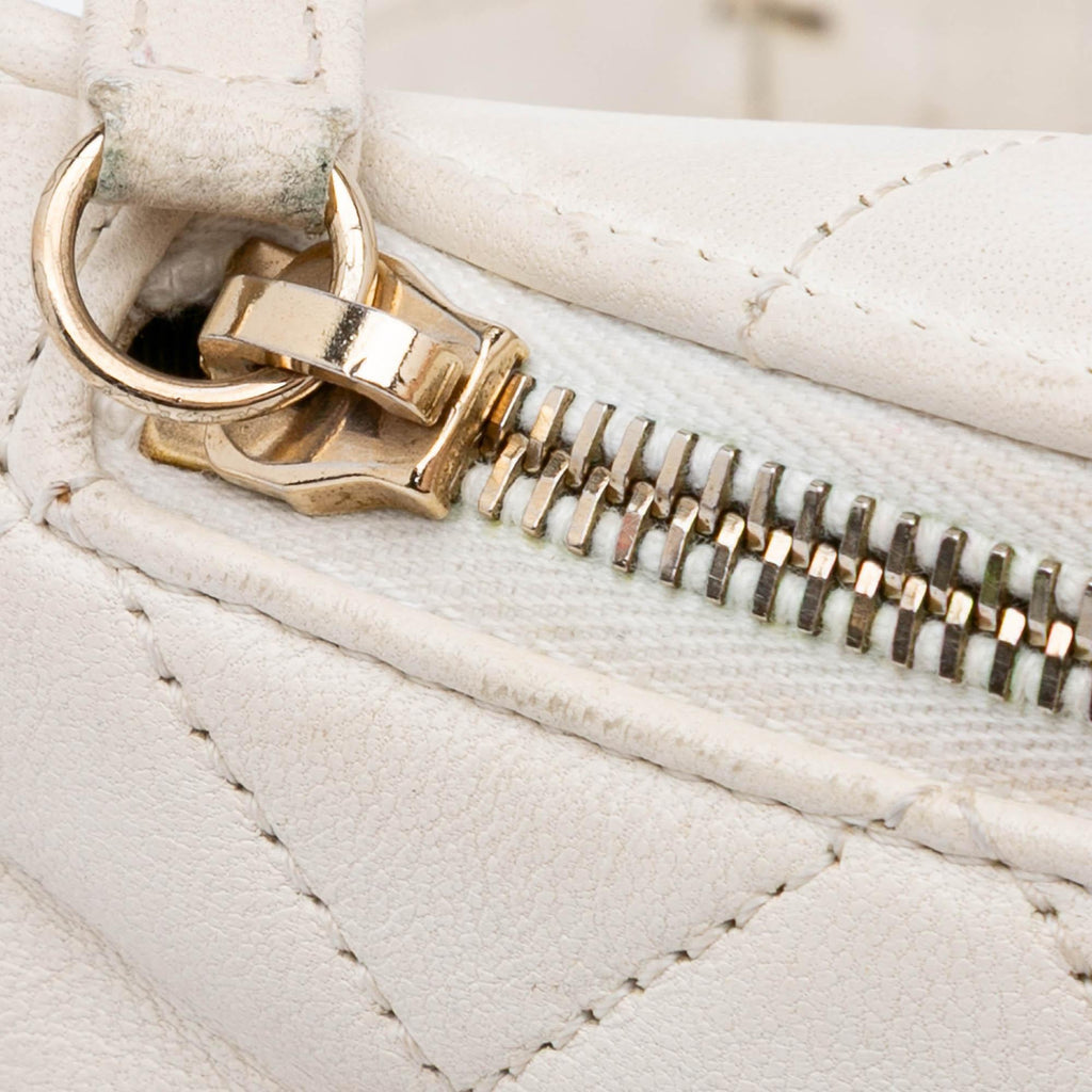 Chanel CC Quilted Lambskin Studded Logo Belt Bag