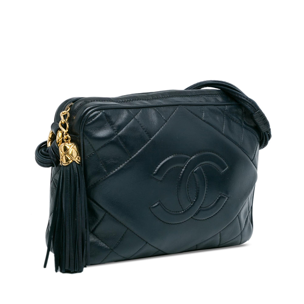 Chanel CC Quilted Lambskin Tassel Camera Bag (SHG-P5tGZz)