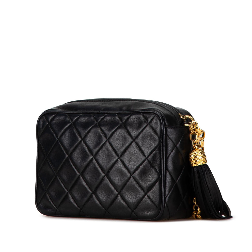 Chanel CC Quilted Lambskin Tassel Camera Bag (SHG-d6zIzs)
