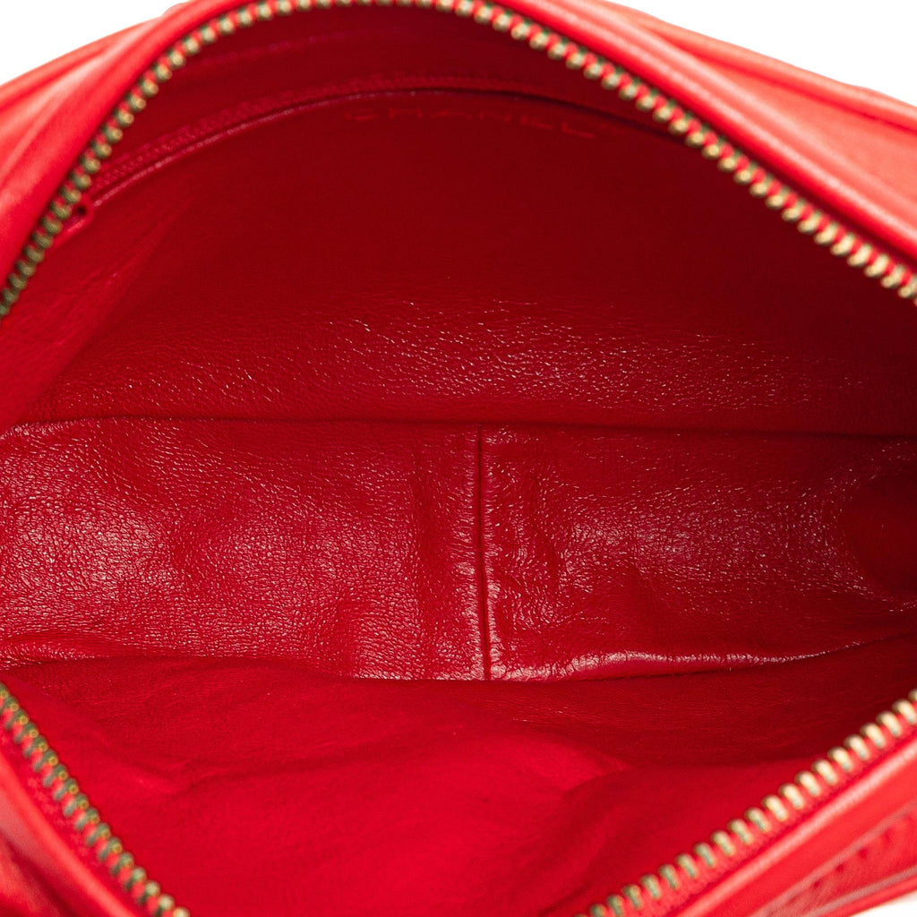 Chanel CC Quilted Lambskin Tassel Camera Bag