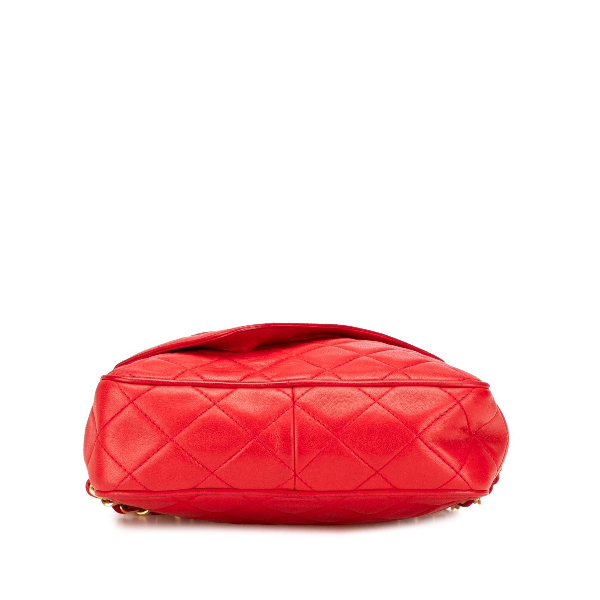 Chanel CC Quilted Lambskin Tassel Camera Bag