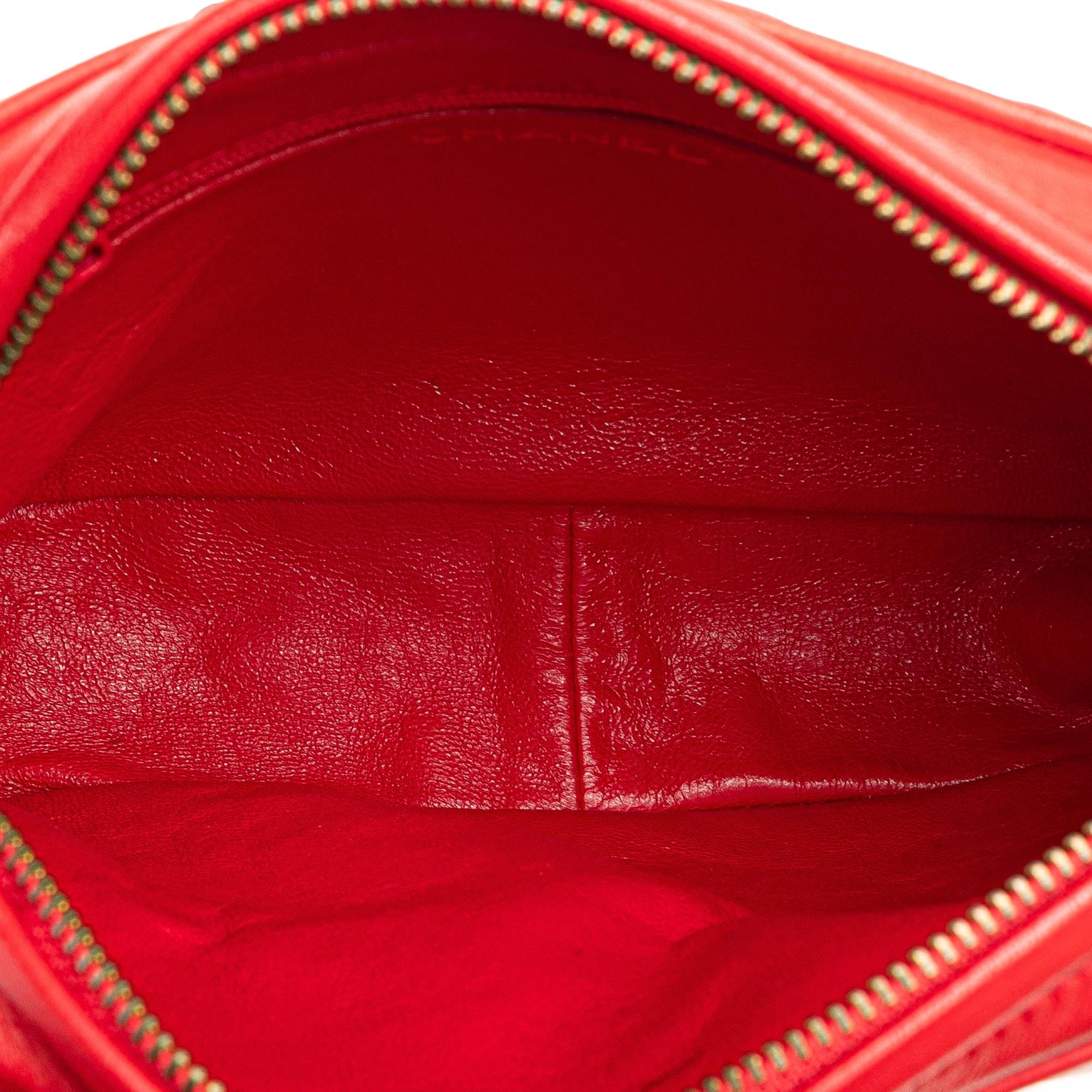 Chanel CC Quilted Lambskin Tassel Camera Bag
