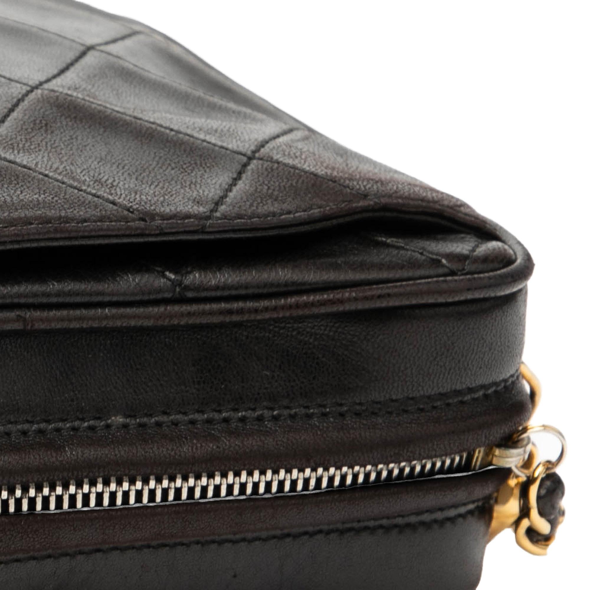 Chanel CC Quilted Lambskin Tassel Camera Bag
