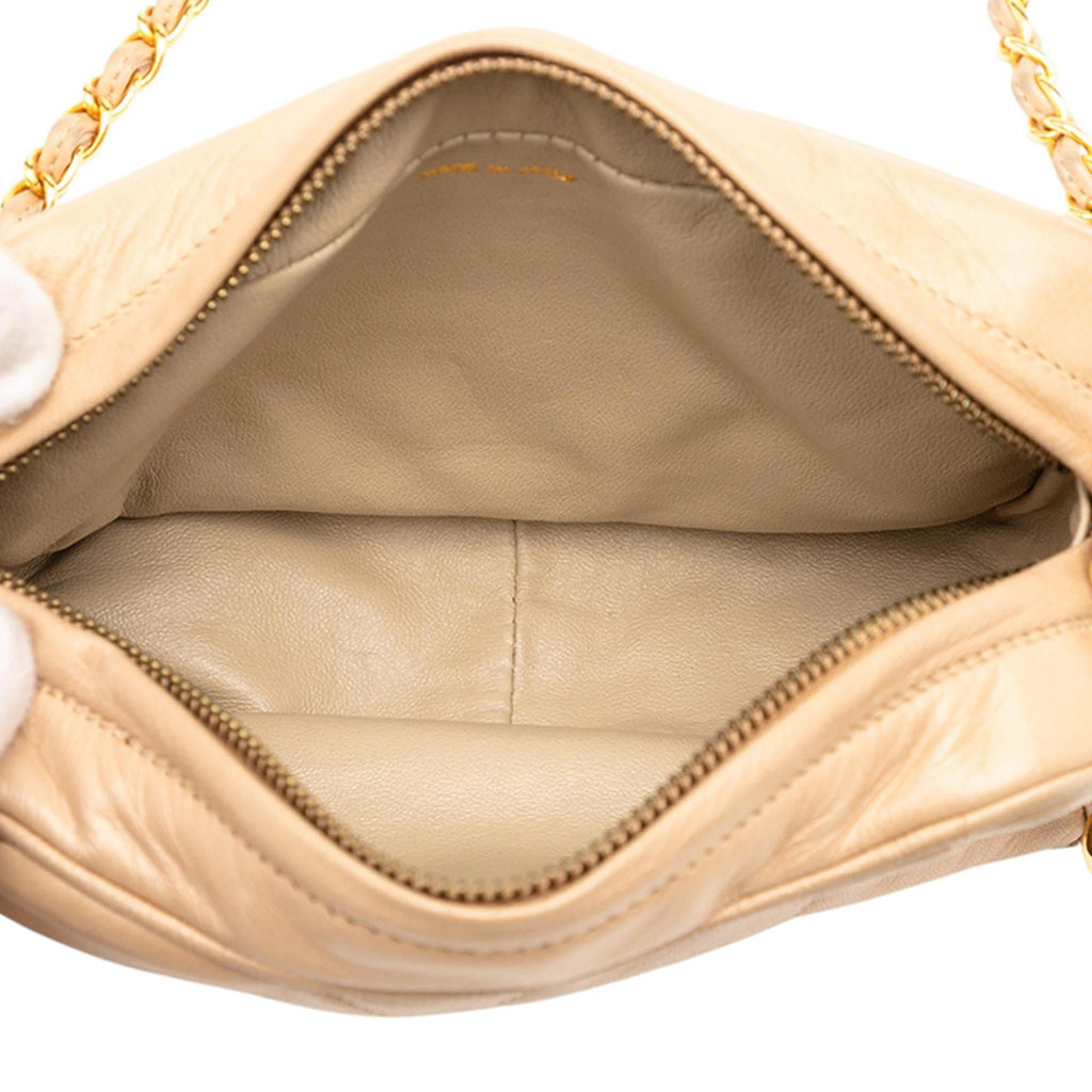 Chanel CC Quilted Lambskin Tassel Camera Bag