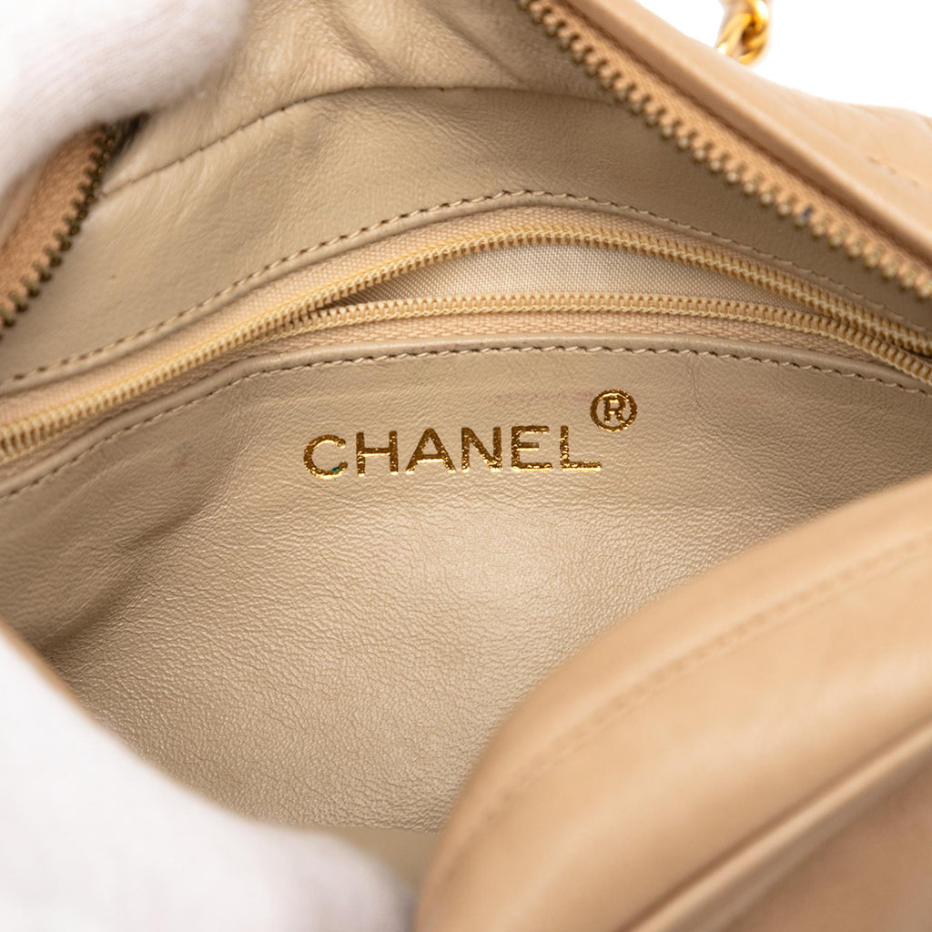 Chanel CC Quilted Lambskin Tassel Camera Bag