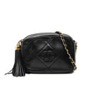 Chanel CC Quilted Lambskin Tassel Camera Bag
