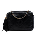 Chanel CC Quilted Lambskin Tassel Camera Bag